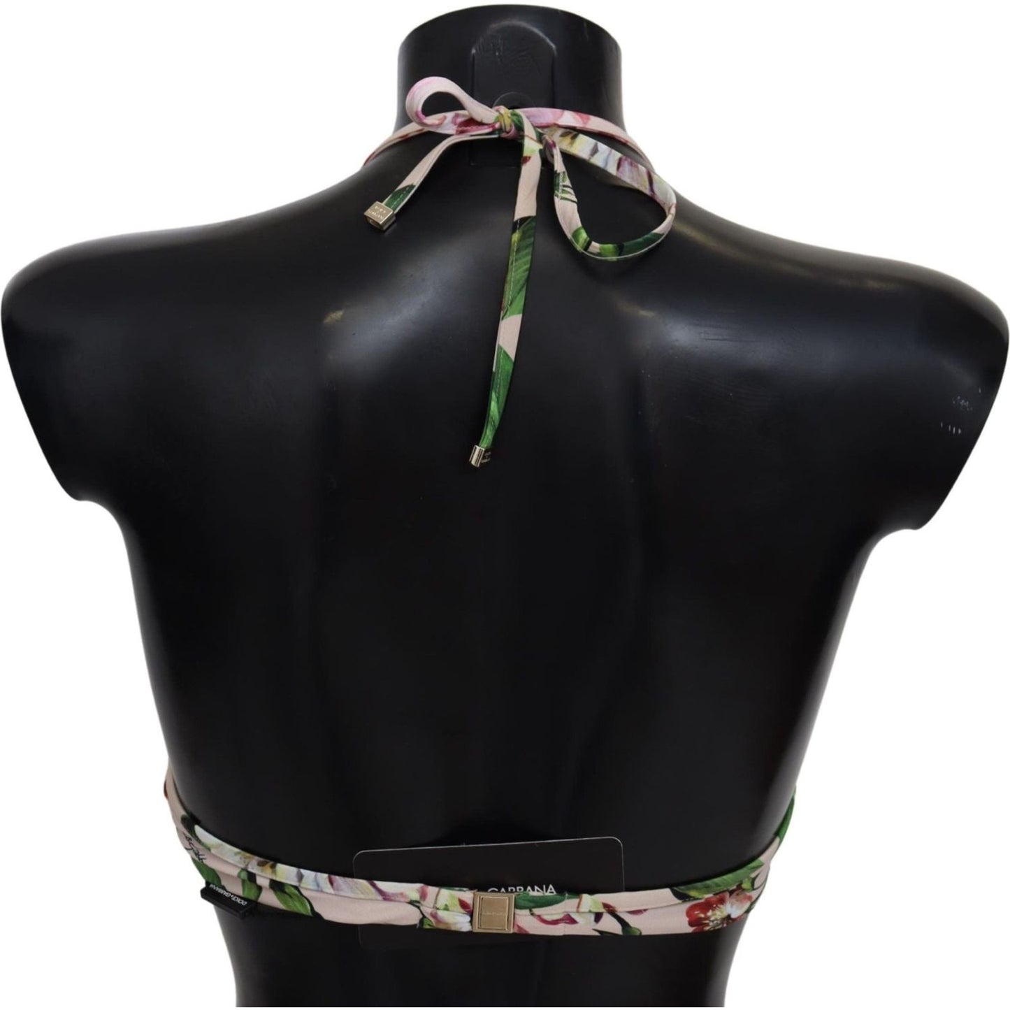 Dolce & Gabbana Floral Elegance Elastic Bikini Top Dolce & Gabbana Black