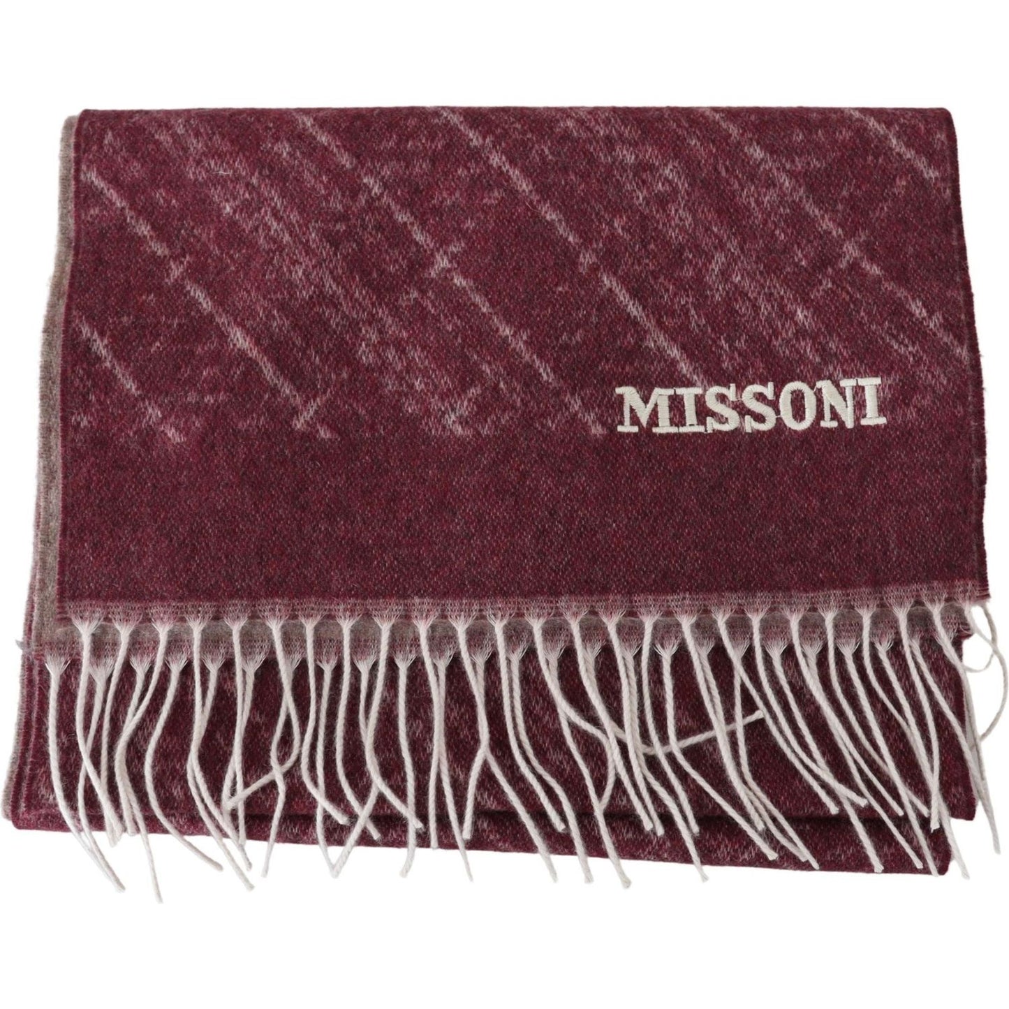 Missoni Elegant Cashmere Fringed Scarf Missoni Dark Slate Gray