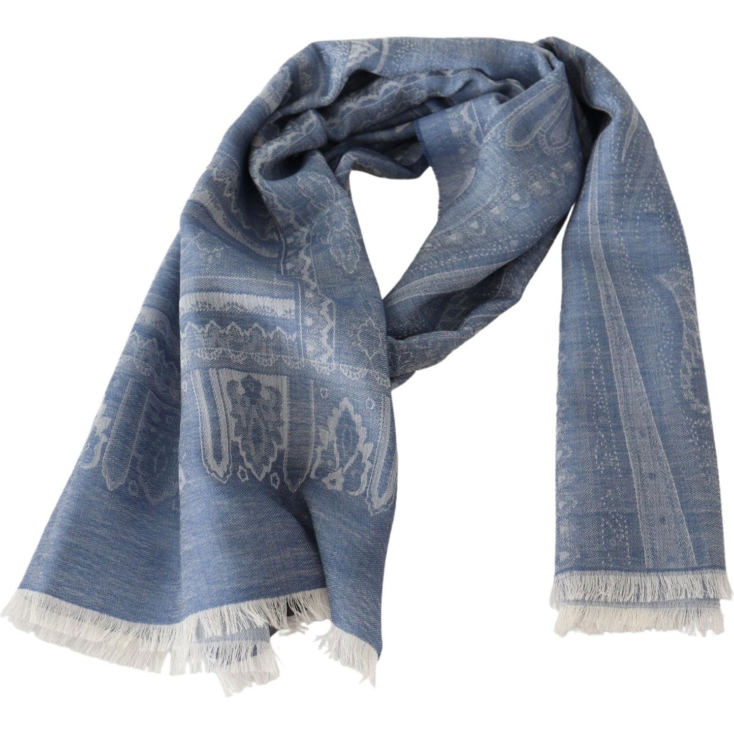 Missoni Elegant Cashmere Patterned Scarf Missoni Dim Gray