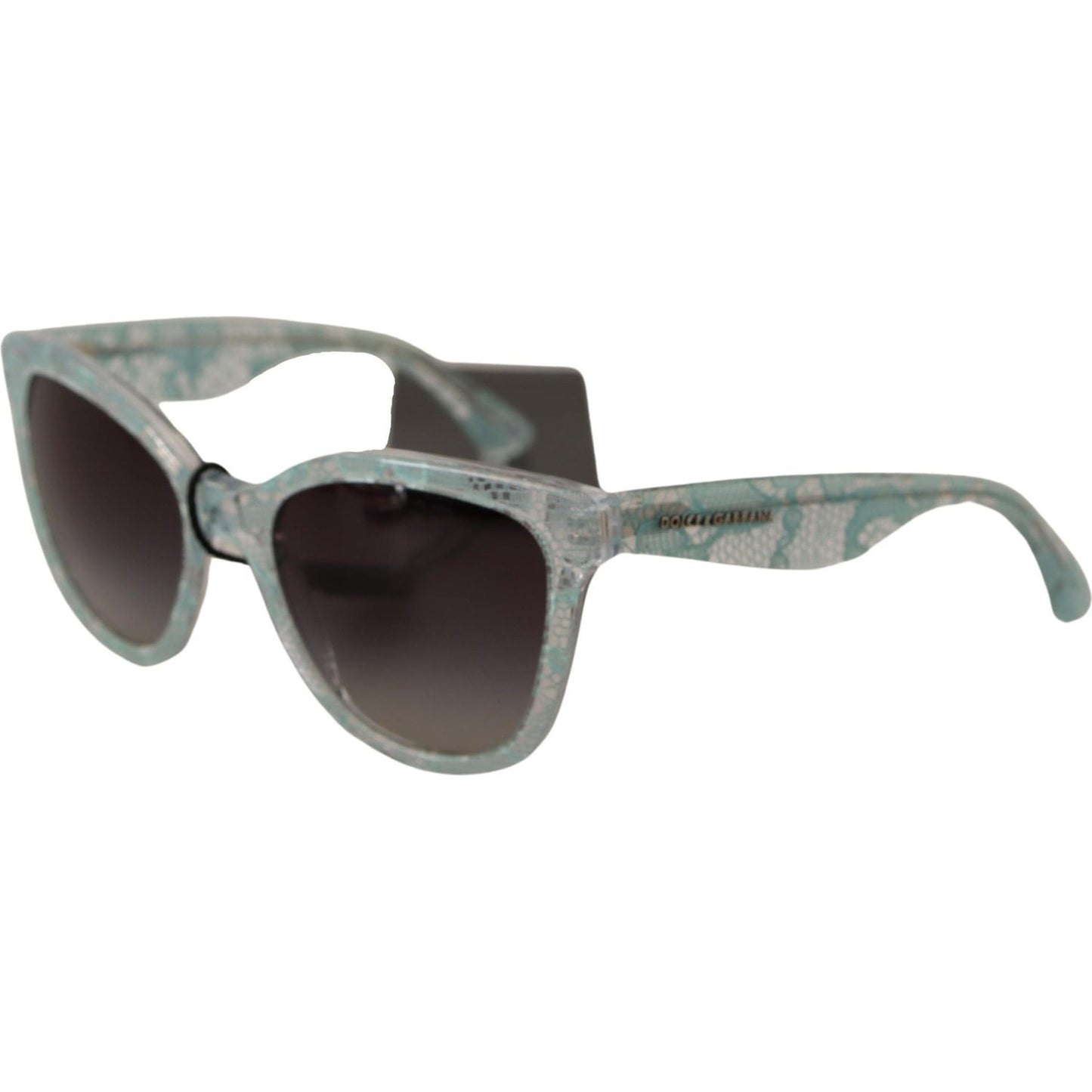 Dolce & Gabbana Sicilian Lace Crystal Acetate Sunglasses WOMAN SUNGLASSES Dolce & Gabbana Dim Gray