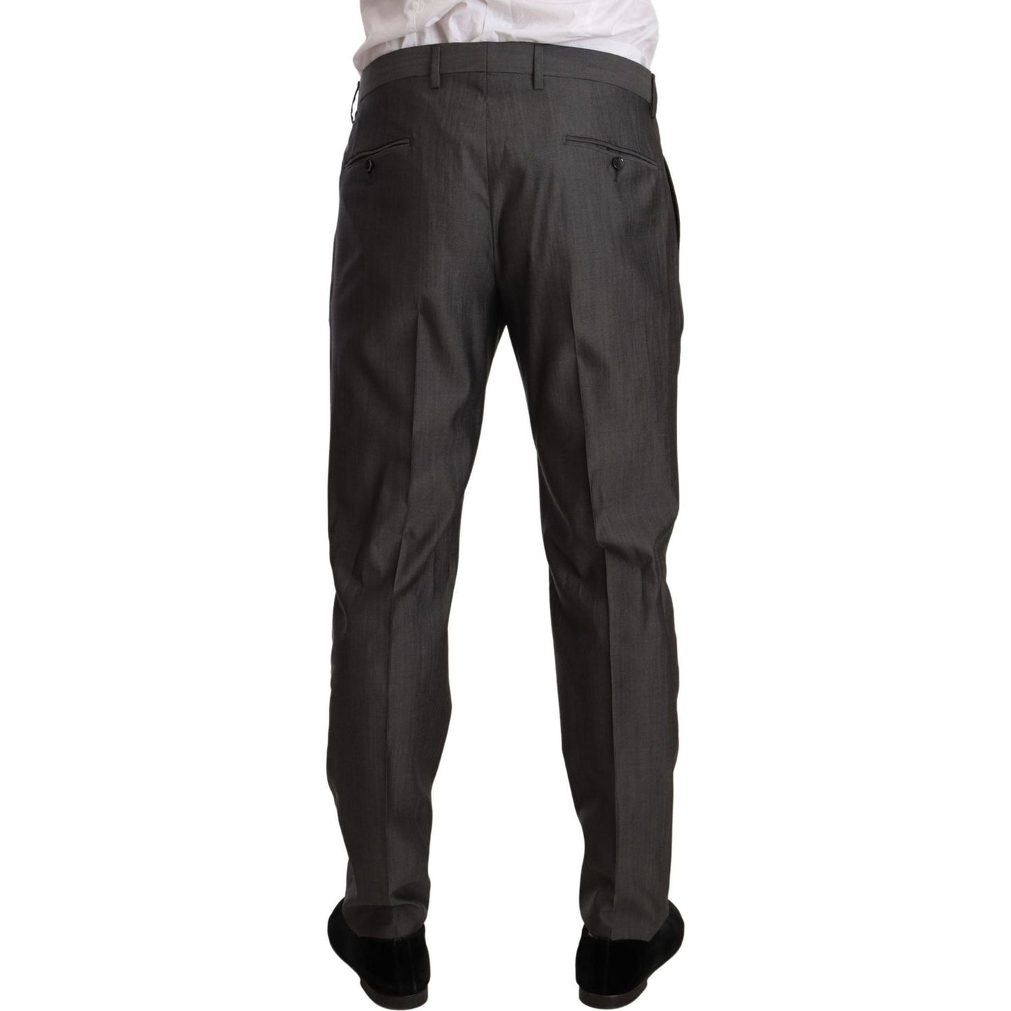 Dolce & Gabbana Elegant Martini Slim-Fit Wool Silk Suit Suit Dolce & Gabbana Dark Slate Gray