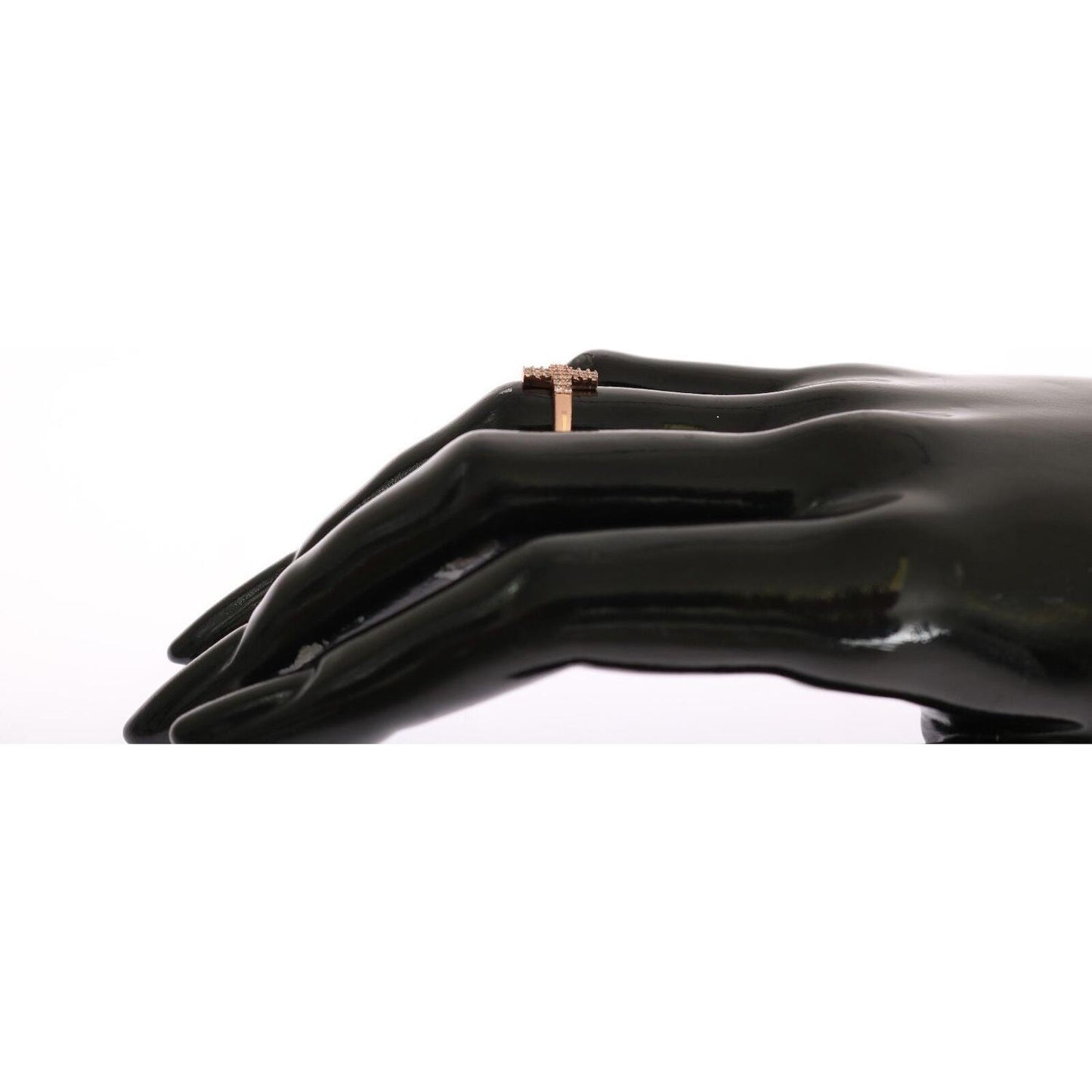 Nialaya Elegant Pink Crystal Encrusted Silver Ring Ring Nialaya Black
