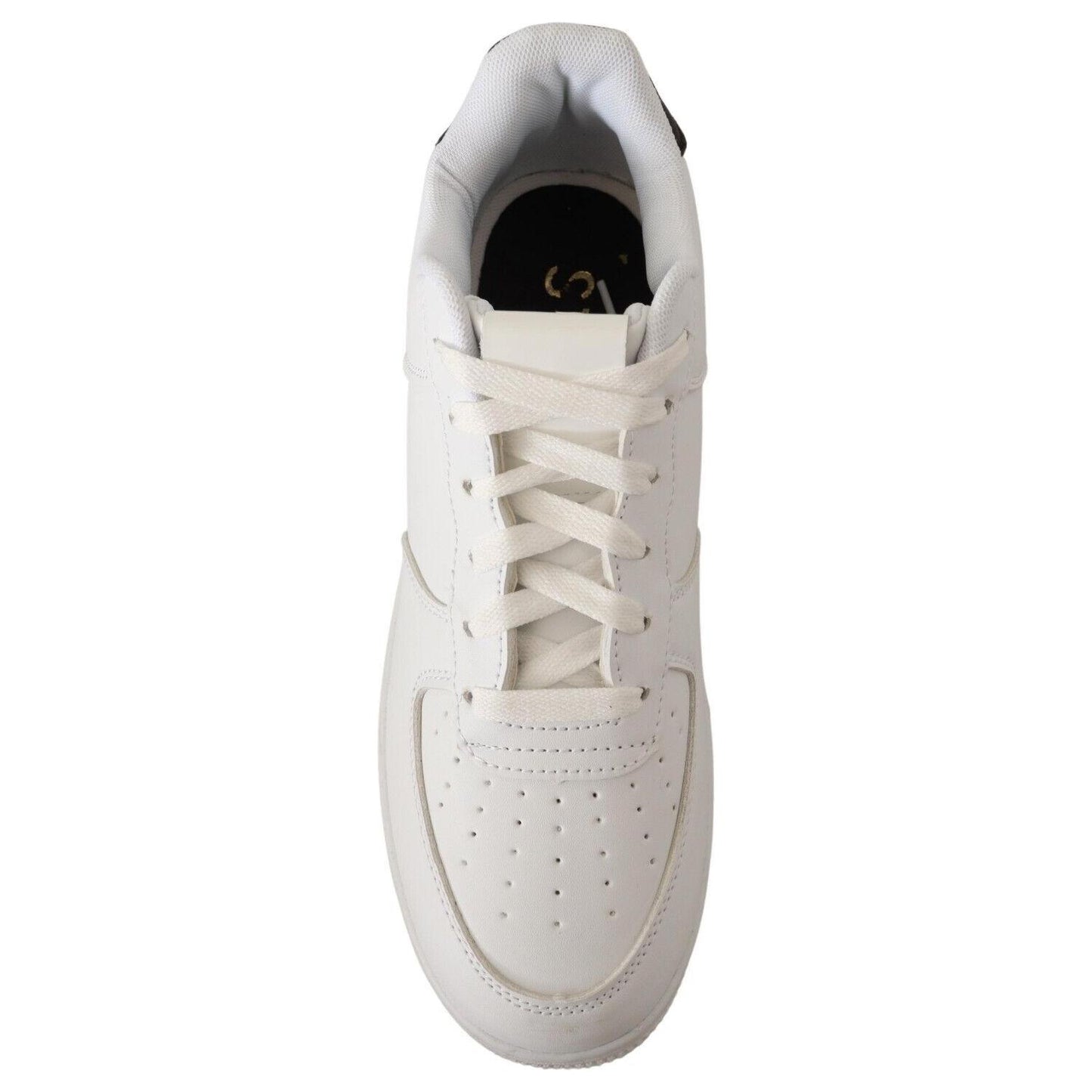 SIGNS Chic White Leather Low Top Sneakers MAN SNEAKERS SIGNS Gray