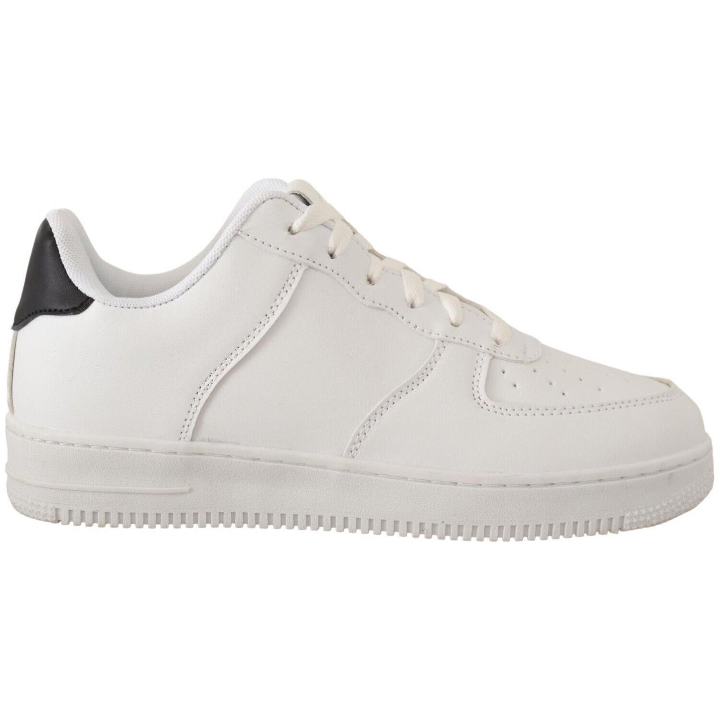 SIGNS Chic White Leather Low Top Sneakers MAN SNEAKERS SIGNS Light Gray