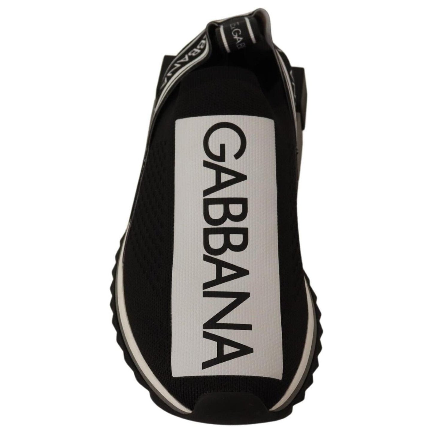 Dolce & Gabbana Chic Monochrome Sorrento Slip-On Sneakers Dolce & Gabbana Black