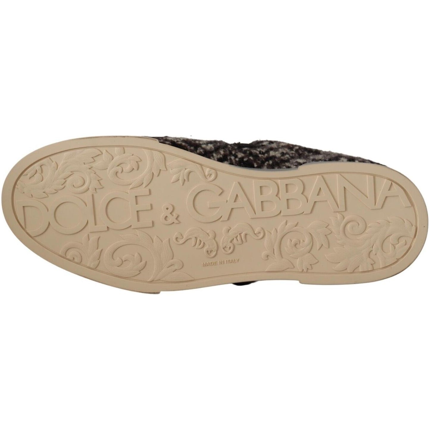 Dolce & Gabbana Silver Elegance Leather Sneakers Dolce & Gabbana Rosy Brown