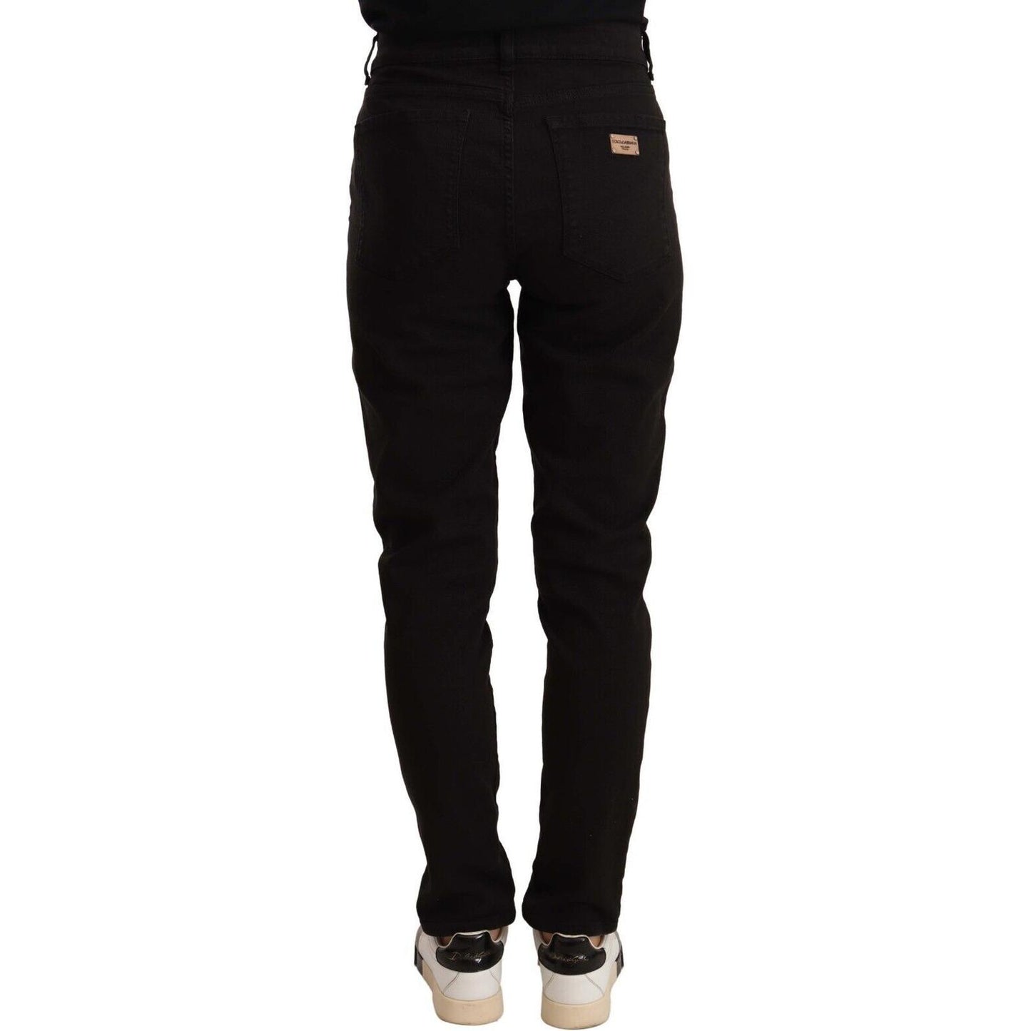 Dolce & Gabbana Elegant Slim-Fit Black Skinny Jeans Dolce & Gabbana Black