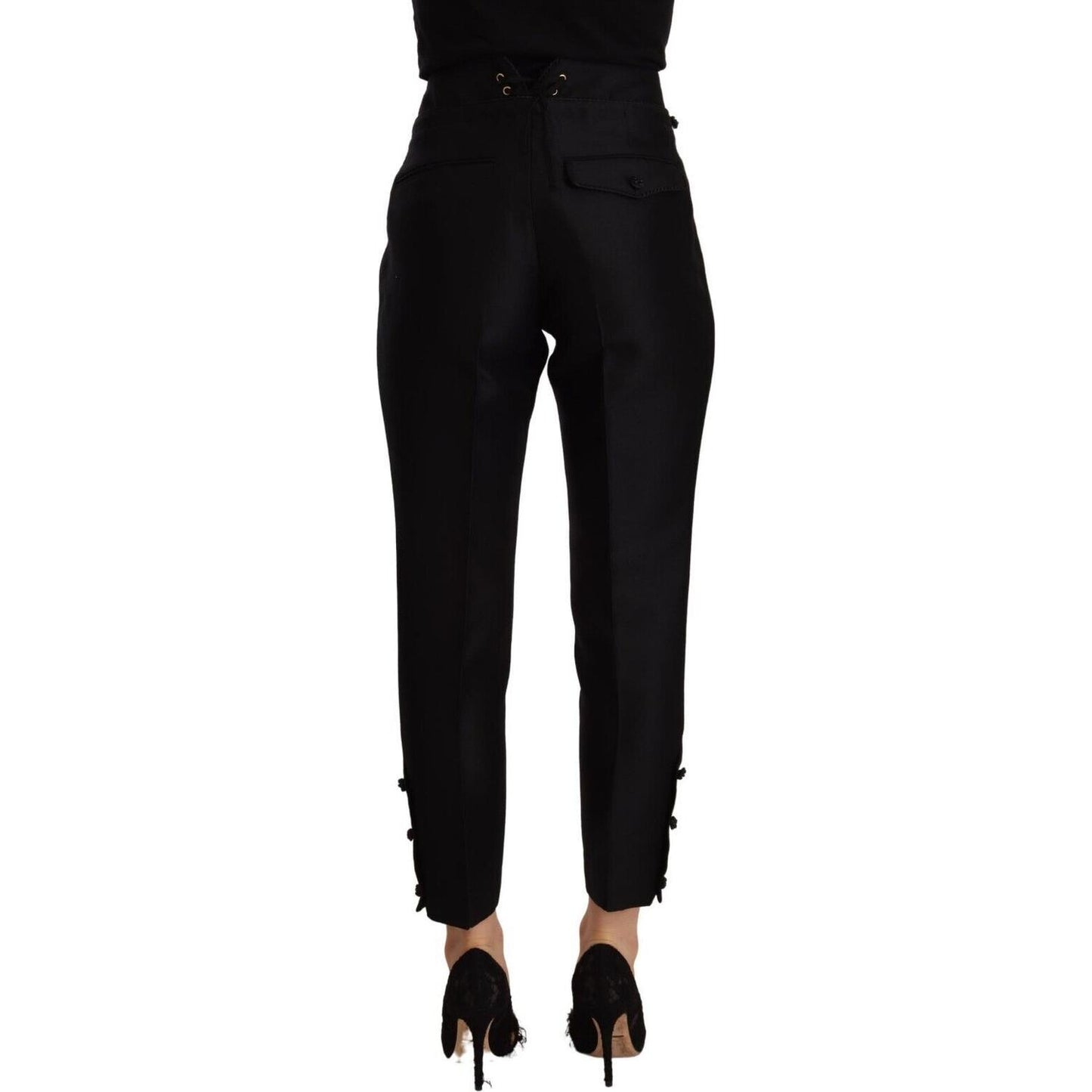 Dsquared² Elevated Elegance High-Waist Skinny Trousers Dsquared² Black