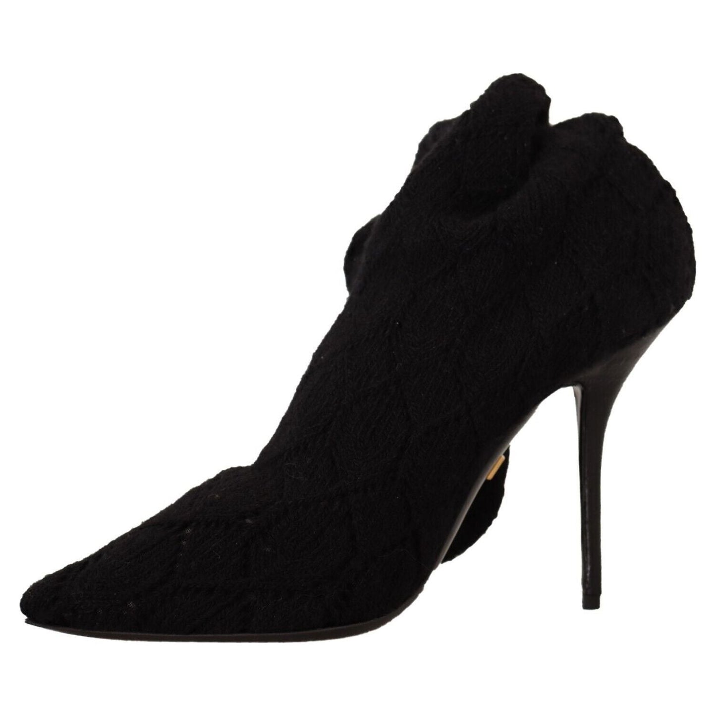 Dolce & Gabbana Elegant Black Stretch Socks Boots Dolce & Gabbana Black