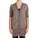 PINK MEMORIES Purple Lace Cotton Cardigan Sweater SIG30271-2