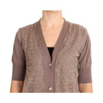 PINK MEMORIES Purple Lace Cotton Cardigan Sweater SIG30271-2