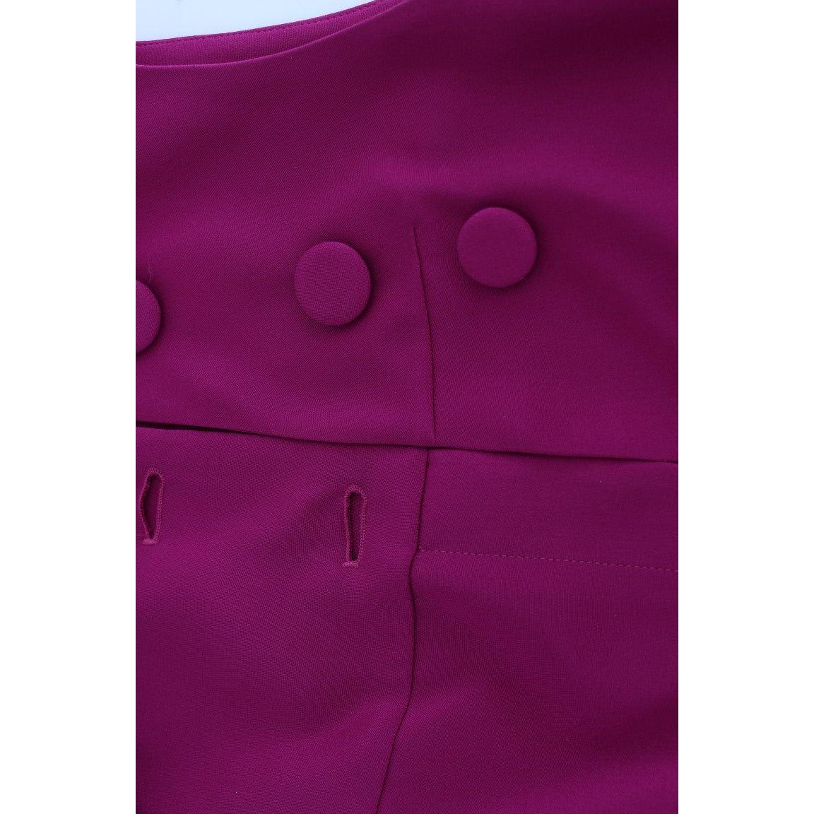 Barbara Casasola Stunning Silk Sleeveless Purple Blouse Barbara Casasola Brown