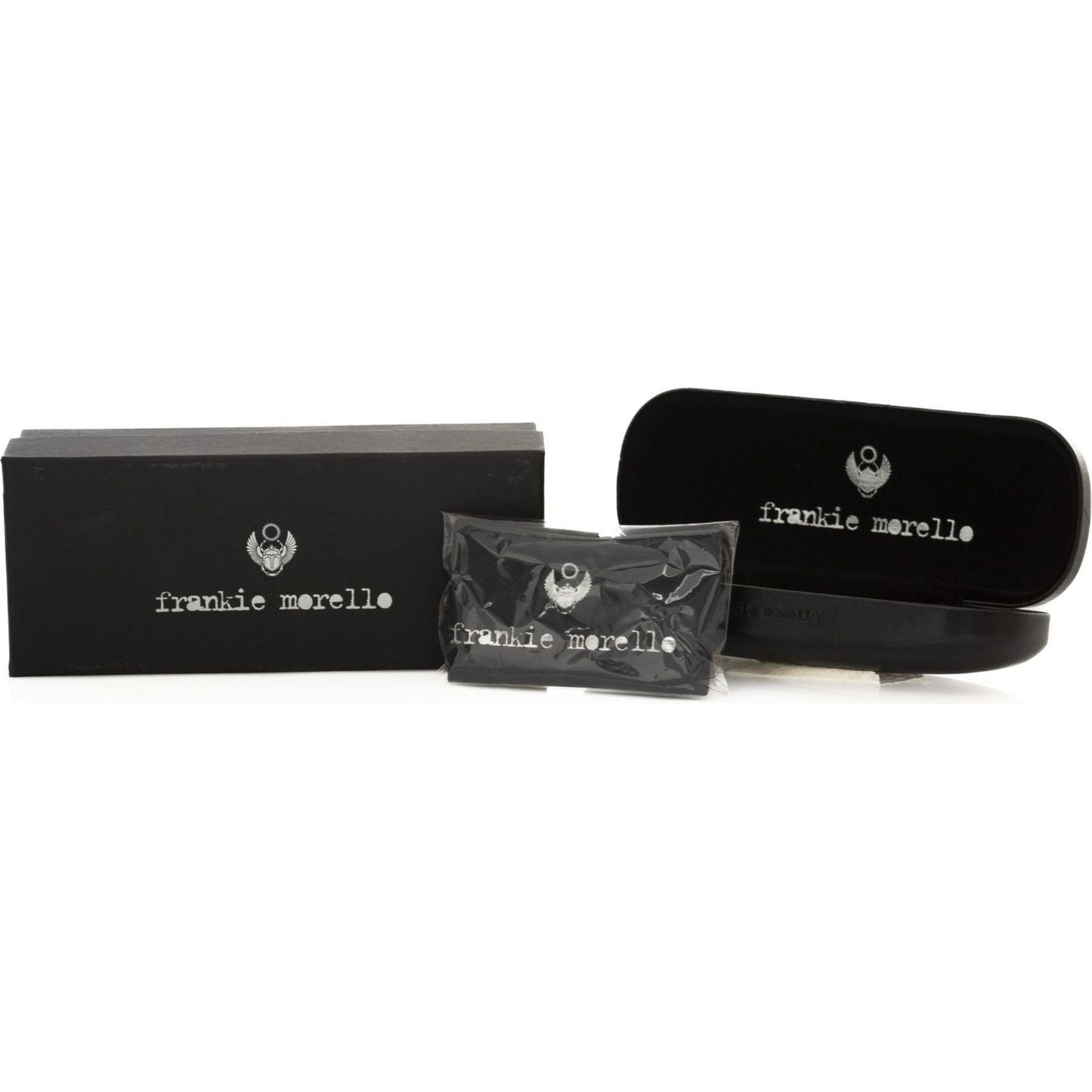 Frankie Morello Beige Metallic Women Sunglass Frankie Morello Black