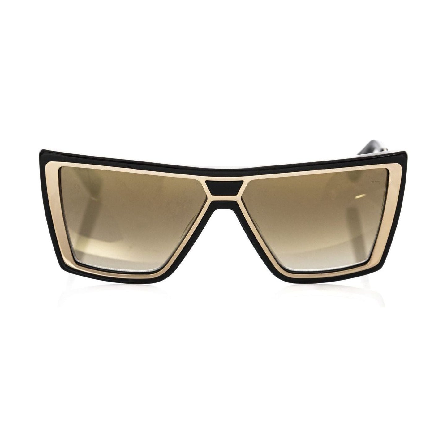Frankie Morello Black Acetate Women's Sunglass Frankie Morello Rosy Brown