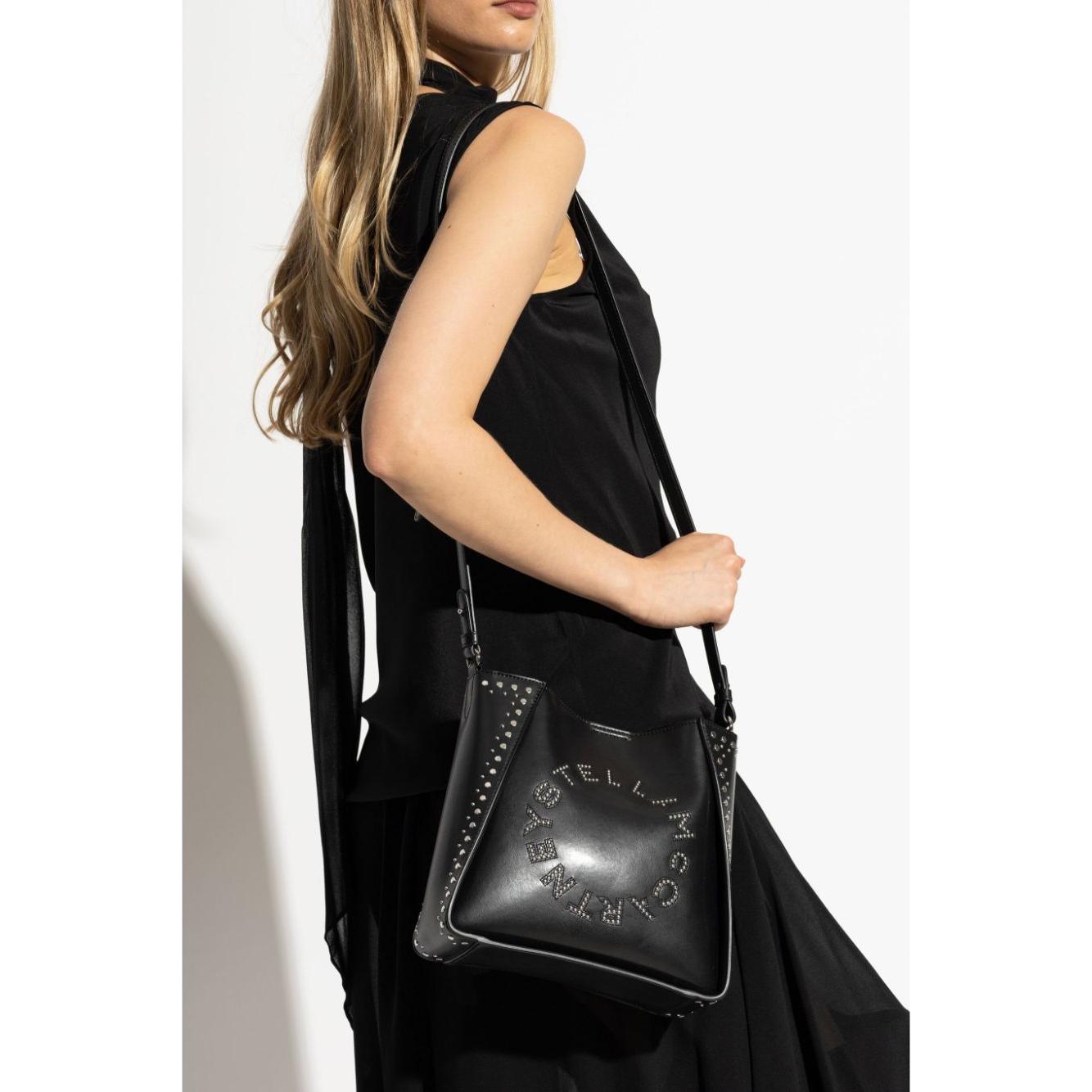 Stella McCartney Alter Shoulder Bag in Black Shoulder Stella McCartney Antique White