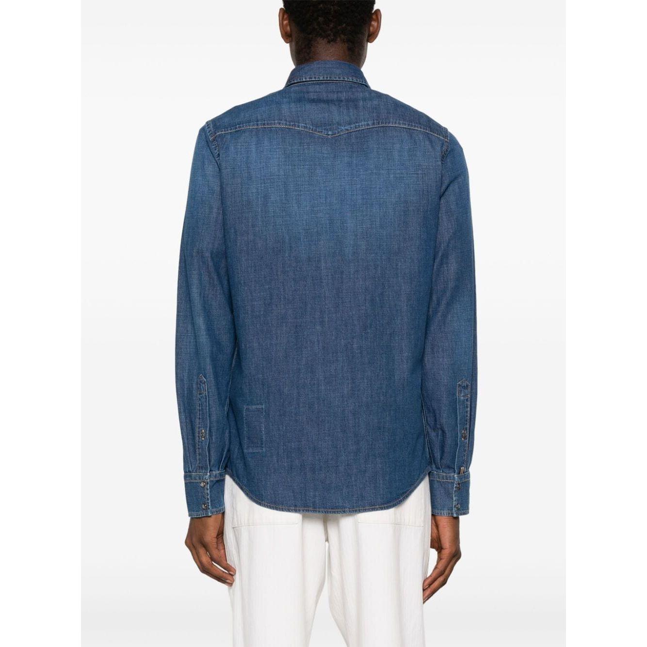 Jacob Cohen Shirts Clear Blue Shirts Jacob Cohen White Smoke