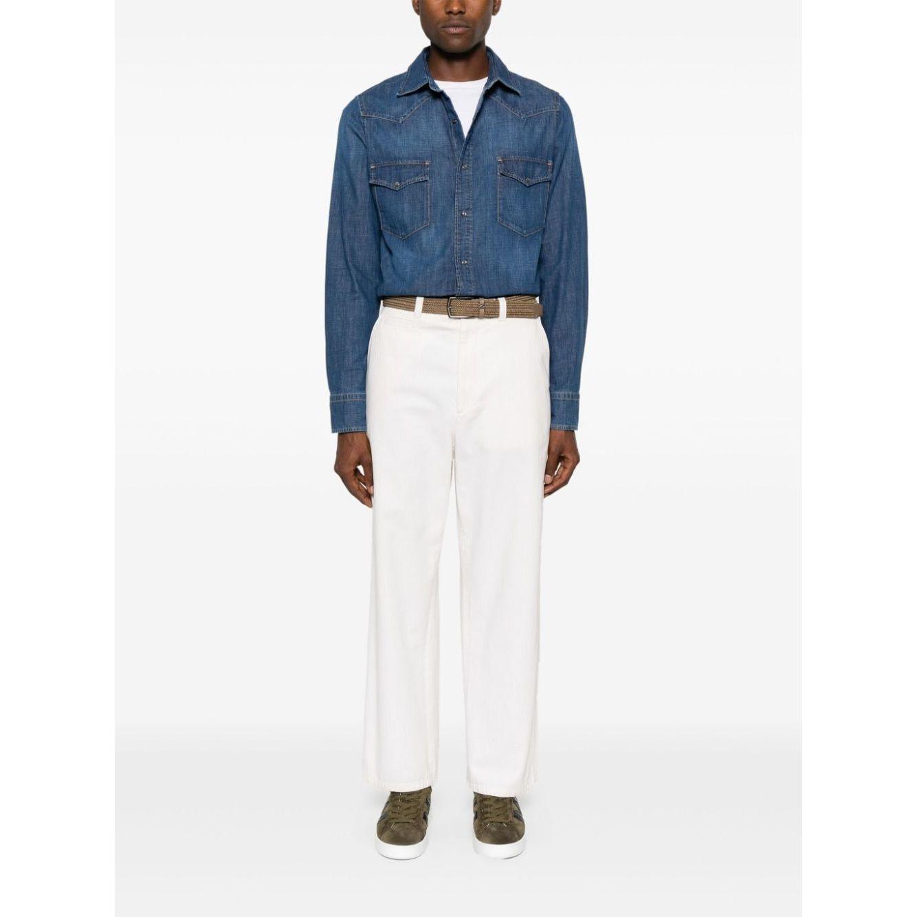 Jacob Cohen Shirts Clear Blue Shirts Jacob Cohen White Smoke