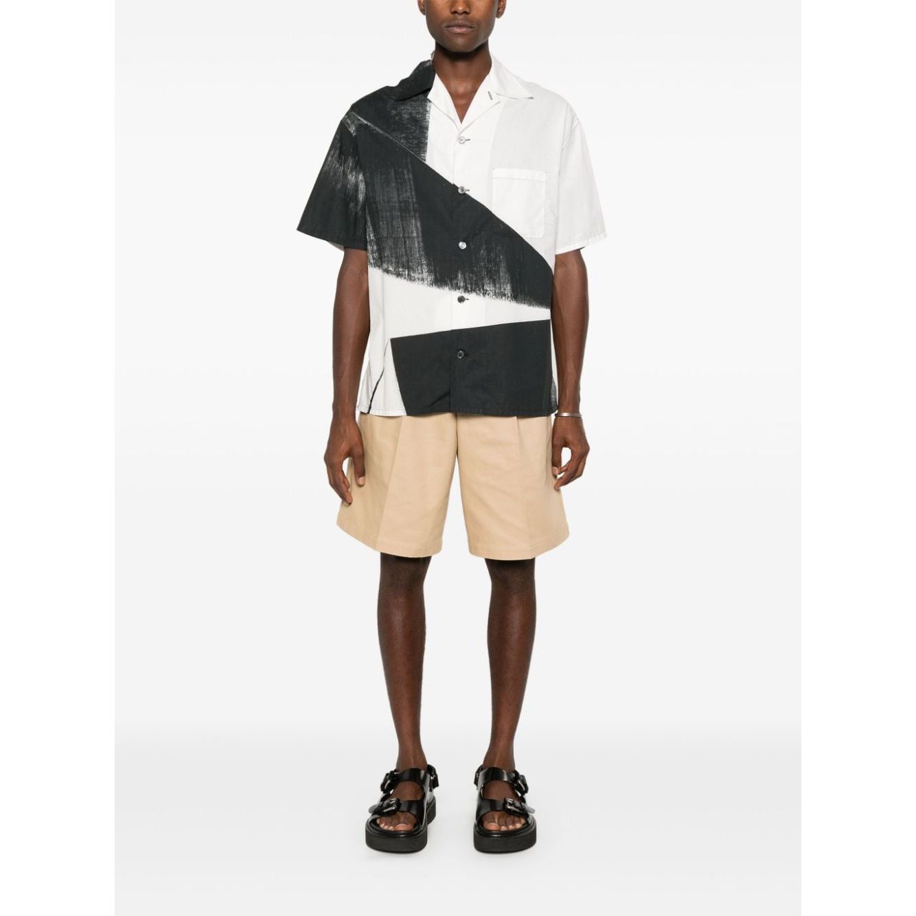 Alexander McQueen colourblock shirt Shirts Alexander Mcqueen White Smoke