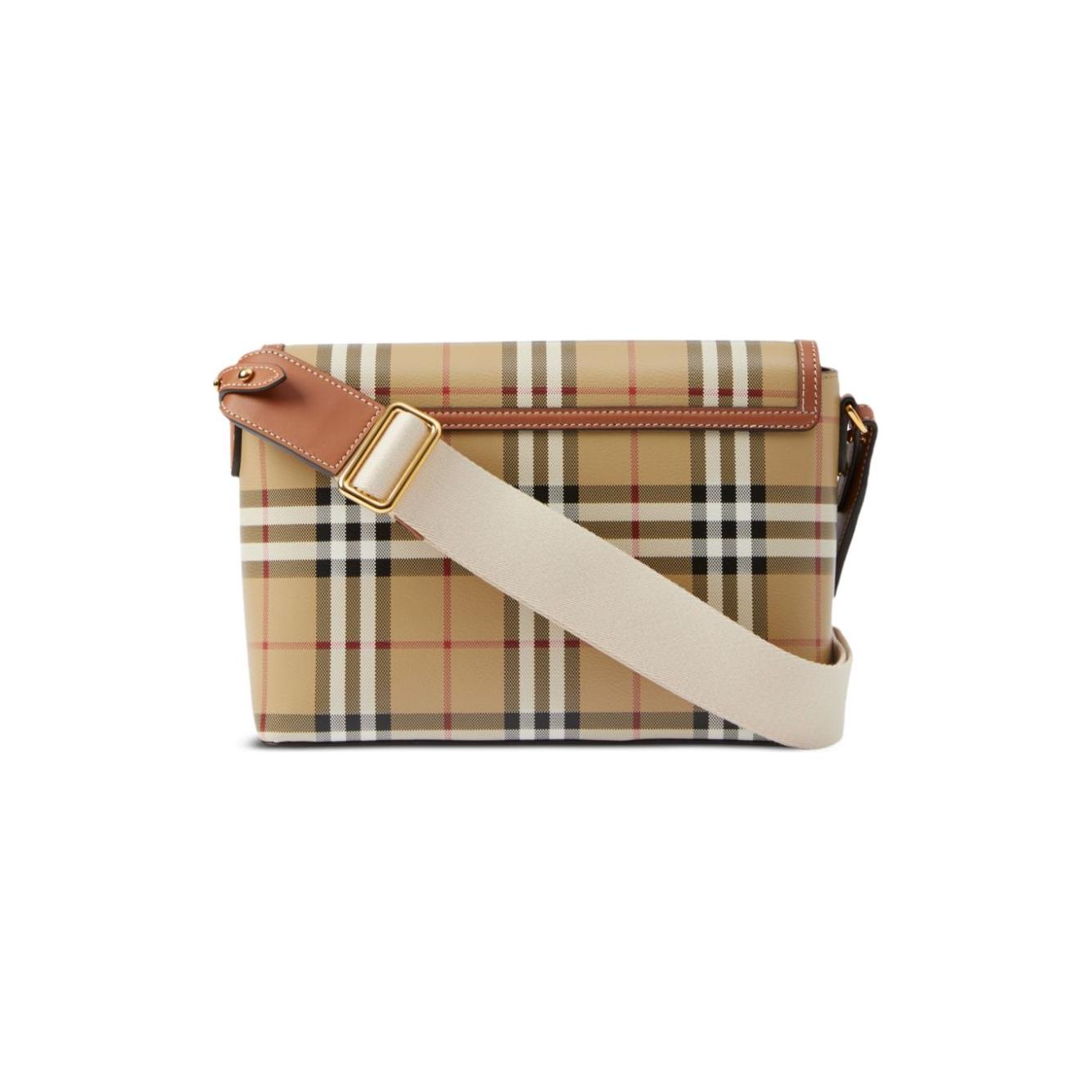 Burberry Vintage Check Note Crossbody Bag Shoulder Burberry Rosy Brown