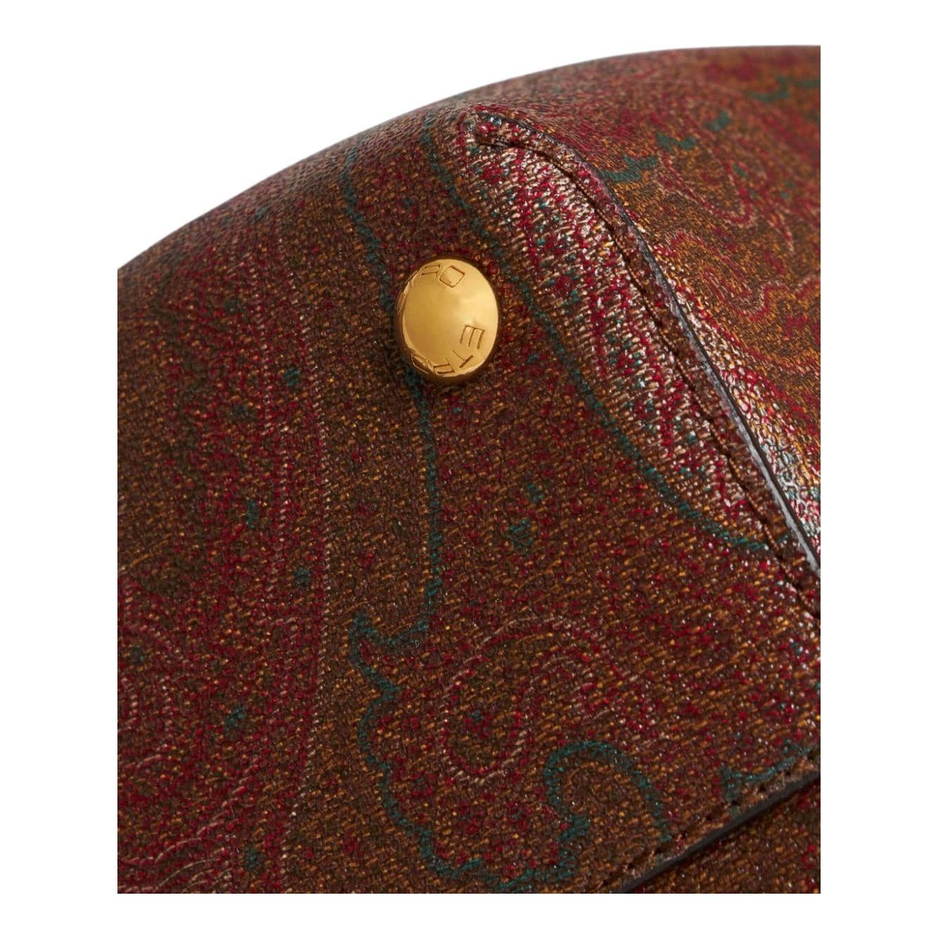 Etro medium Paisley Libra Tote Bag in Brown Shopper Etro Saddle Brown