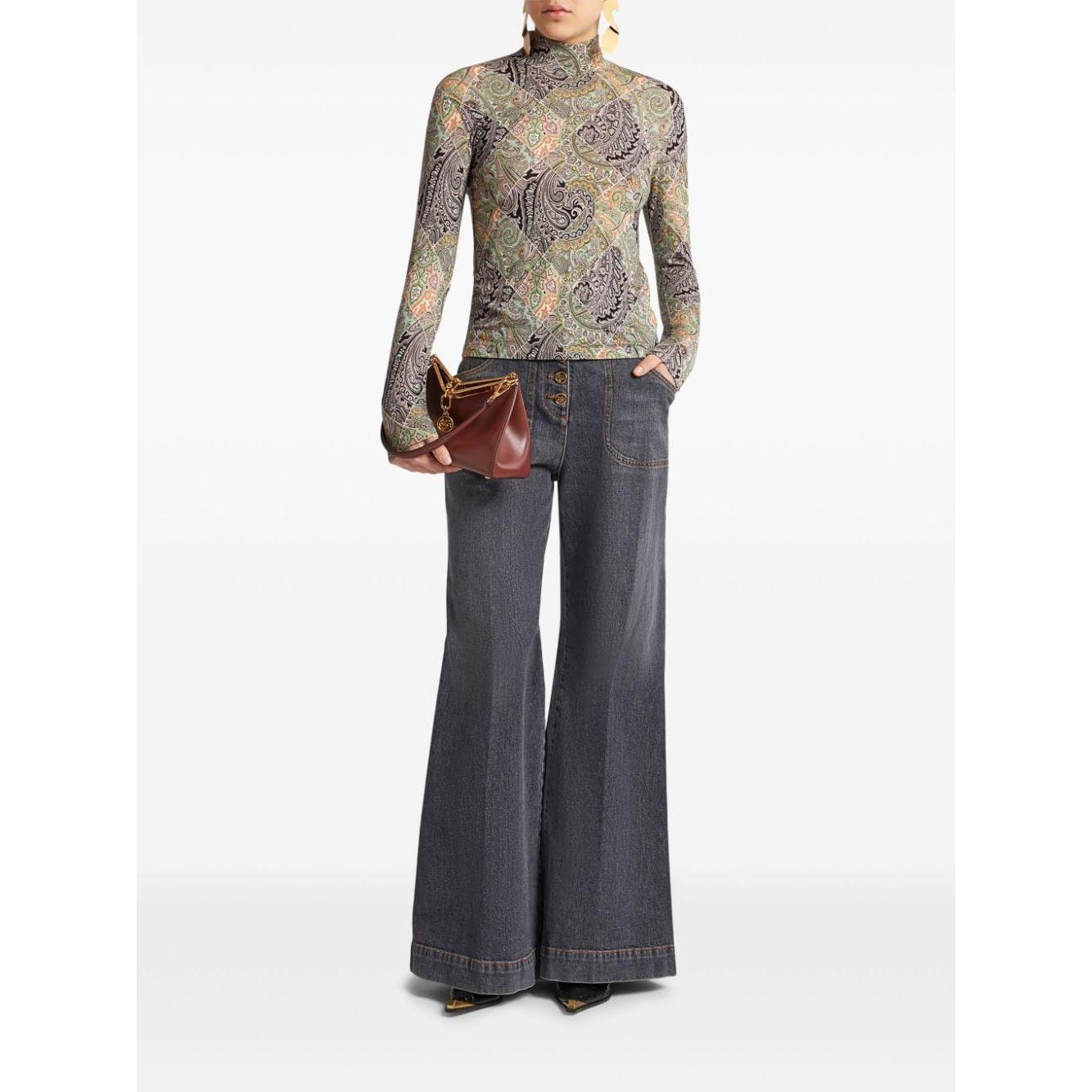 Etro Sweaters White Topwear Etro Dark Slate Gray