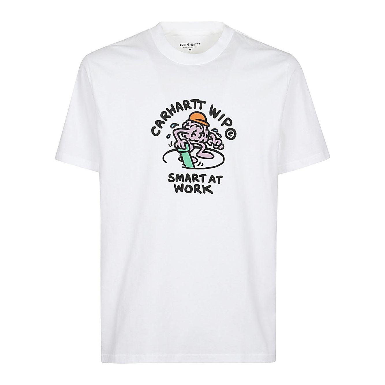 CARHARTT WIP MAIN T-shirts and Polos White Topwear Carhartt Wip Main Lavender