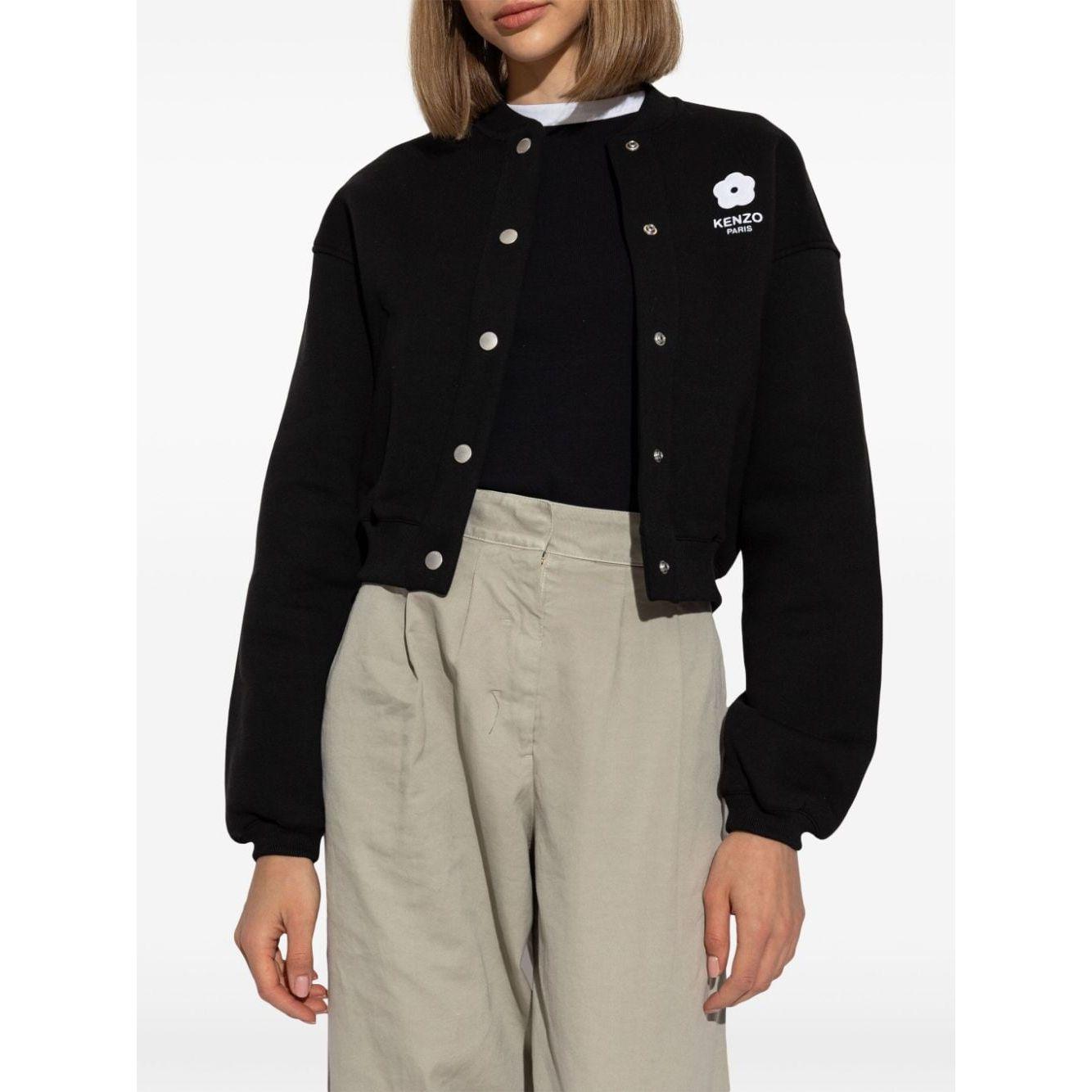 Kenzo Coats Black Jackets Kenzo Light Gray