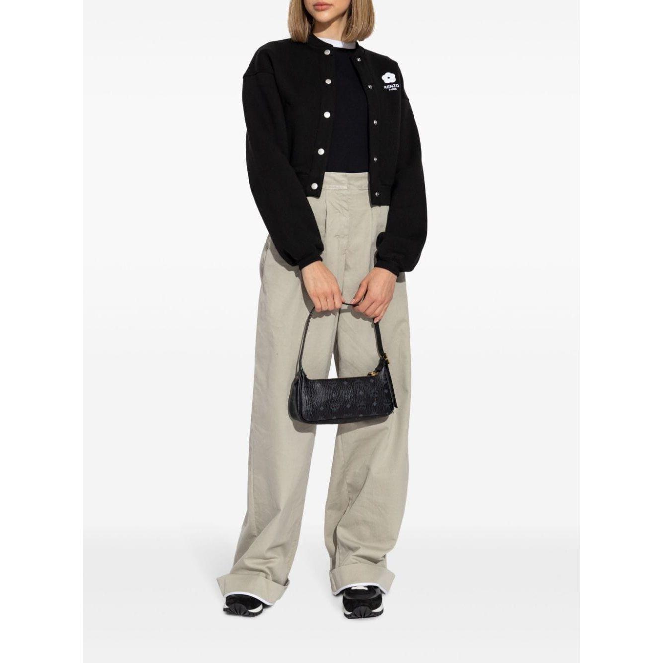 Kenzo Coats Black Jackets Kenzo White Smoke
