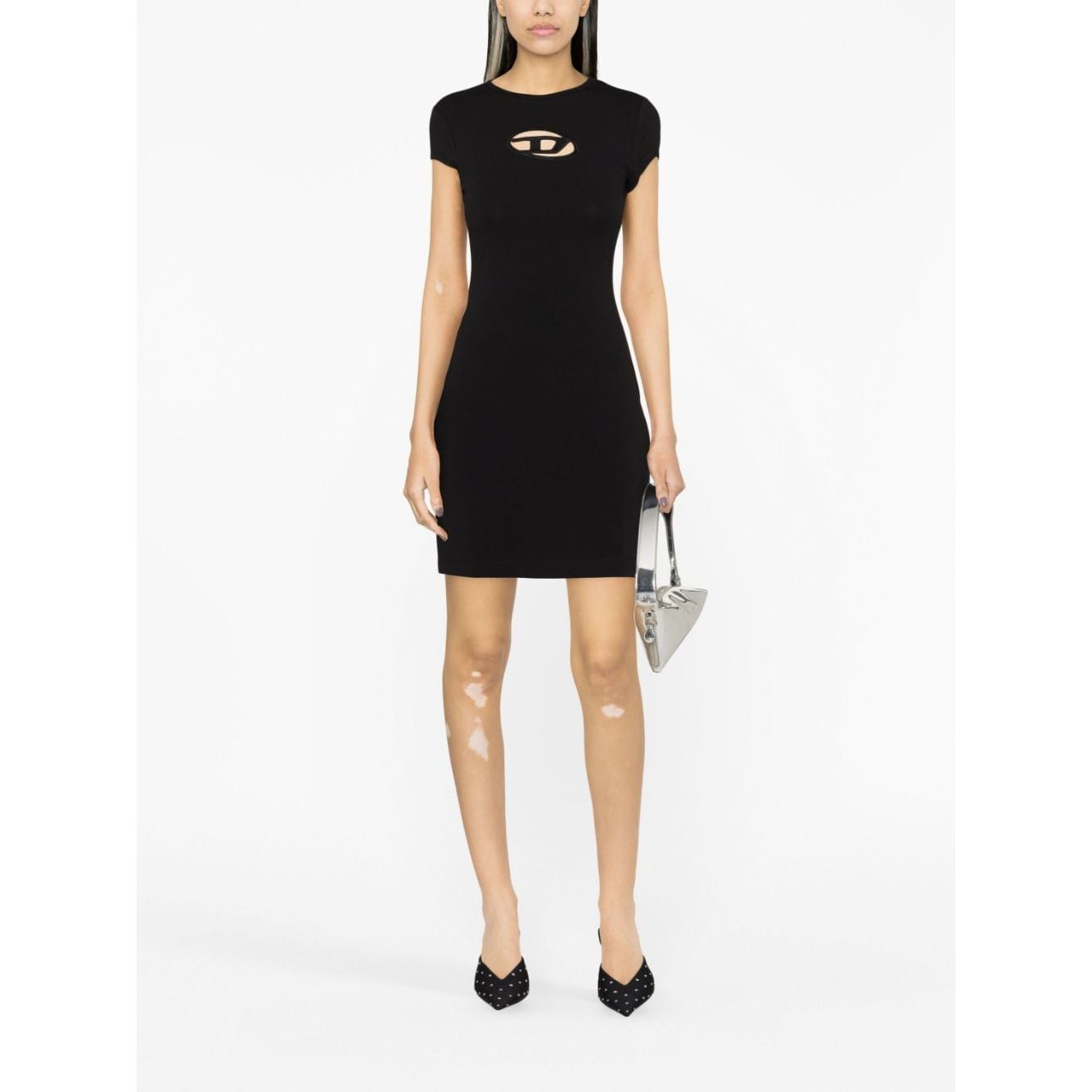 Diesel Dresses Black Dresses Diesel White Smoke