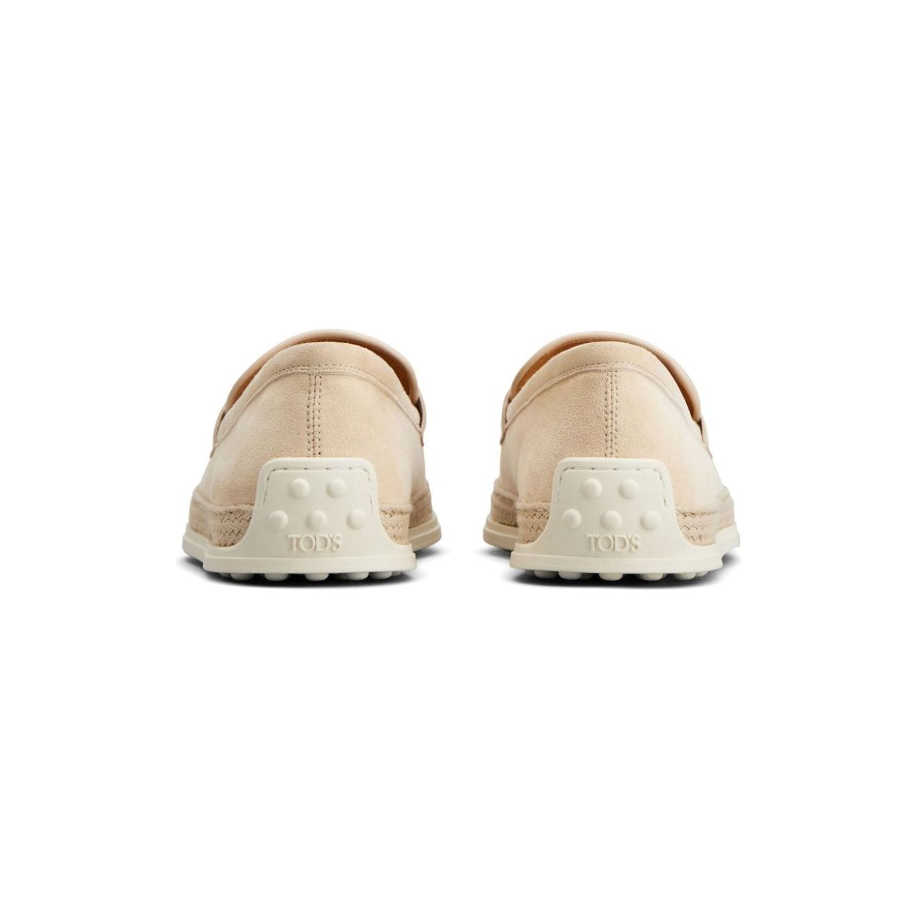 Tod's Flat shoes Beige Moccasins Tod'S Gray