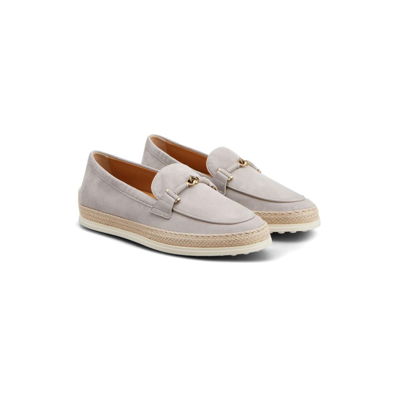 Tod's Flat shoes Light Grey Moccasins Tod'S Gray