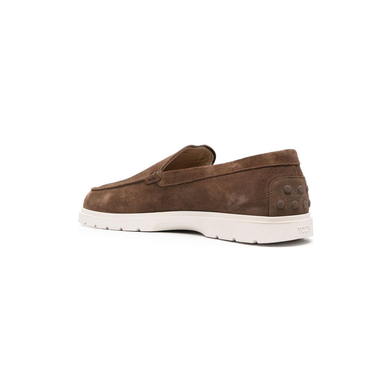 Tod's Flat shoes Brown Moccasins Tod'S Dark Olive Green