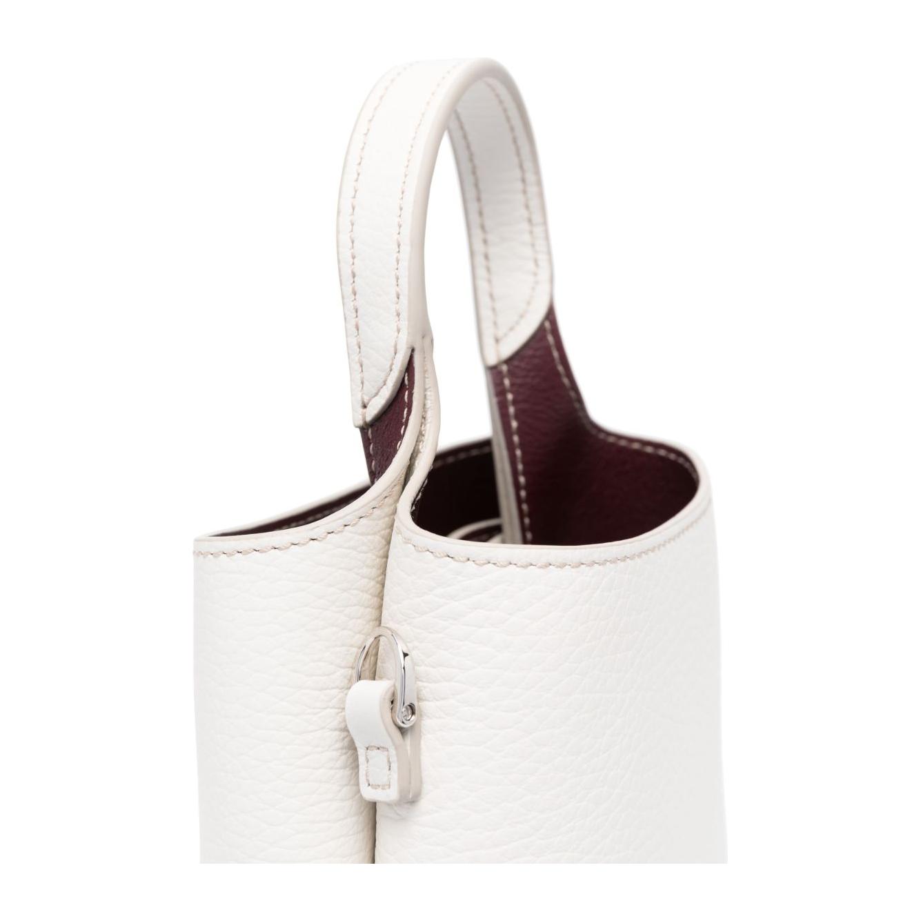 Tod's debossed-logo leather mini bag Clutches Tod'S Beige