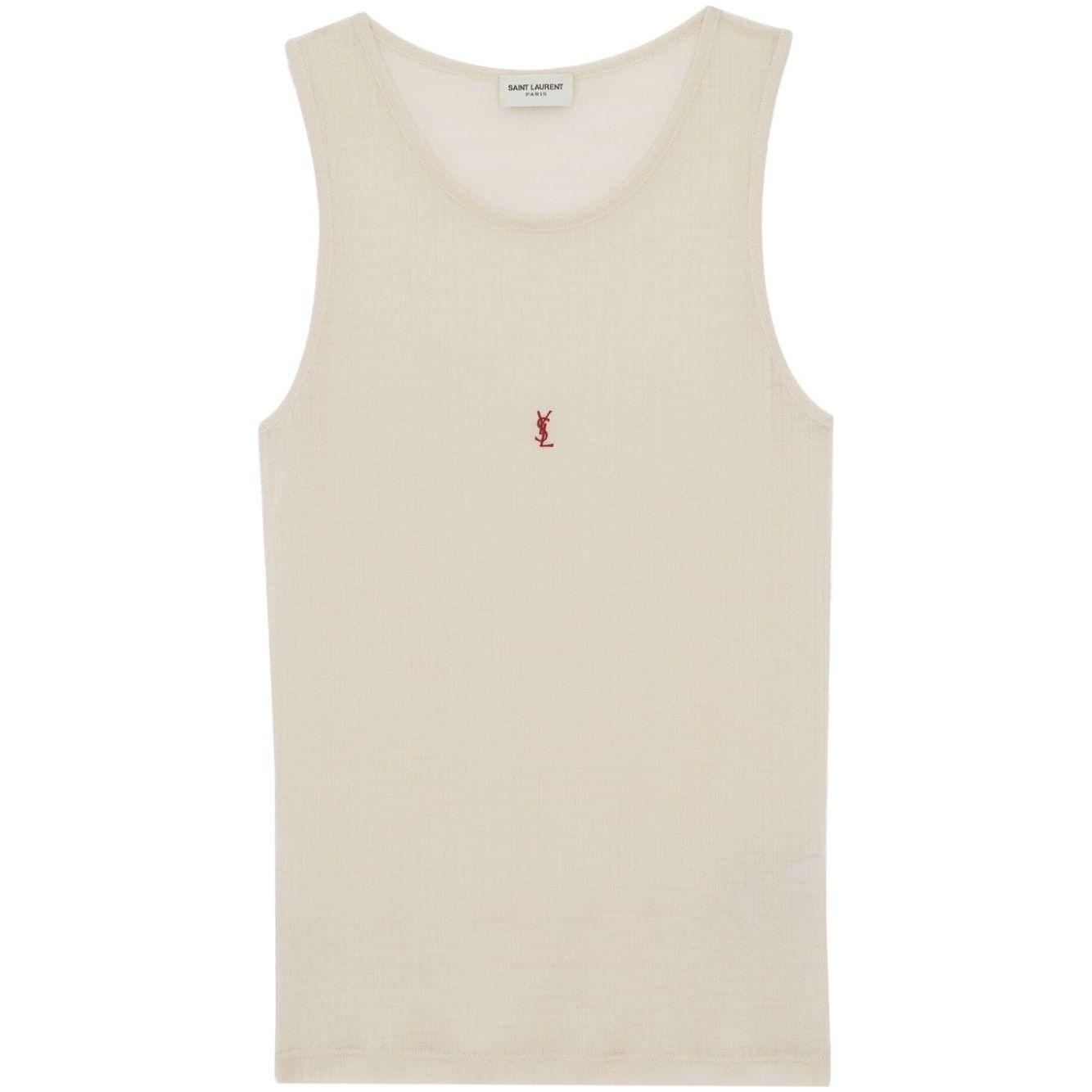 Saint Laurent Top Beige