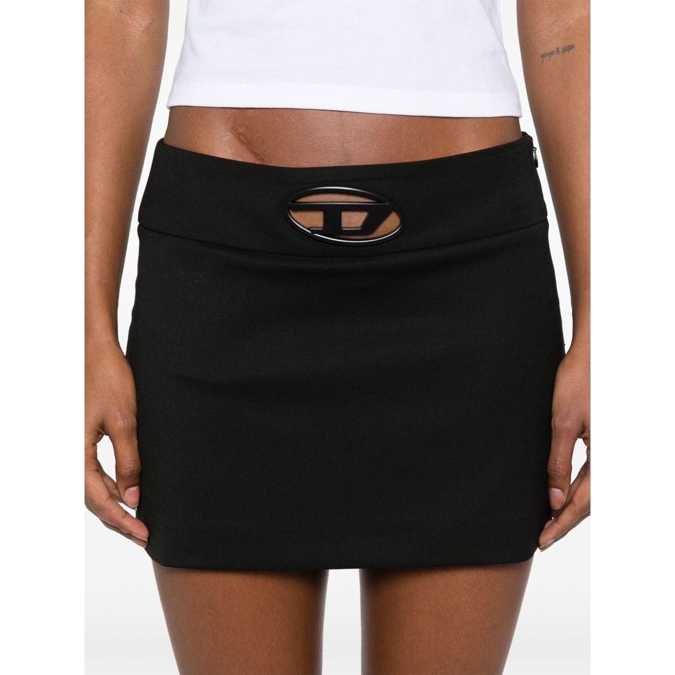 Diesel Skirts Black Skirts Diesel Light Gray