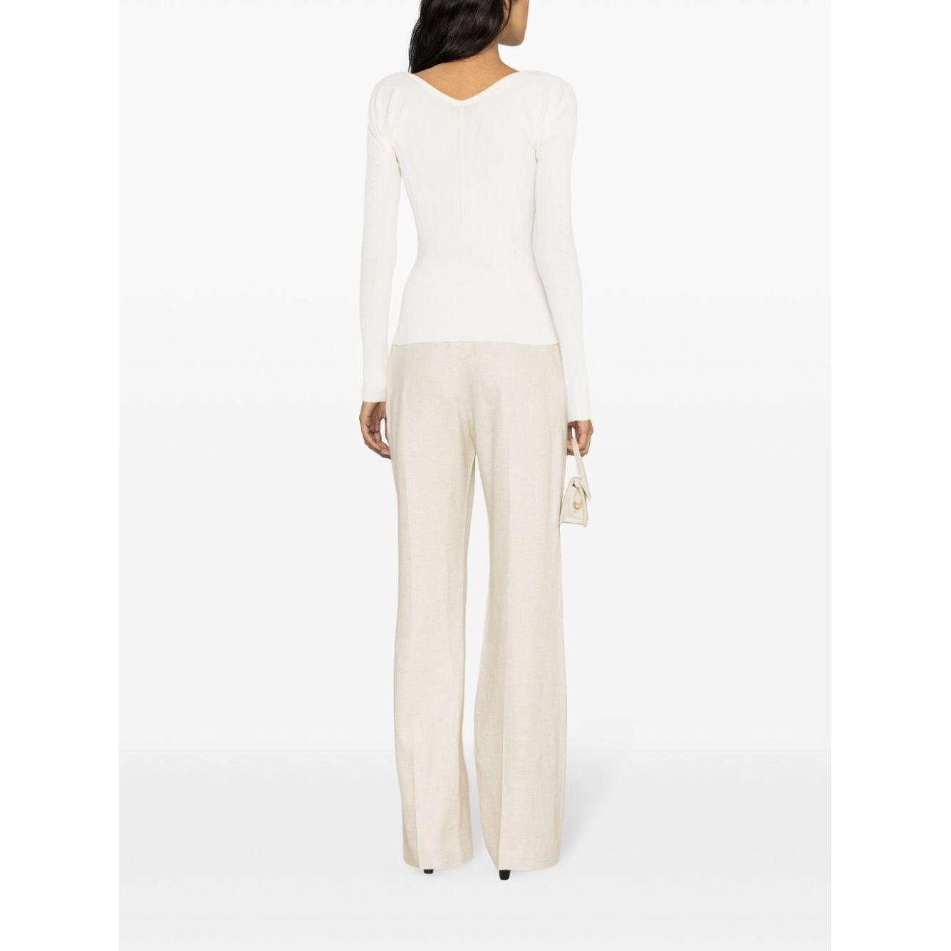 JACQUEMUS Top White Topwear JACQUEMUS White Smoke