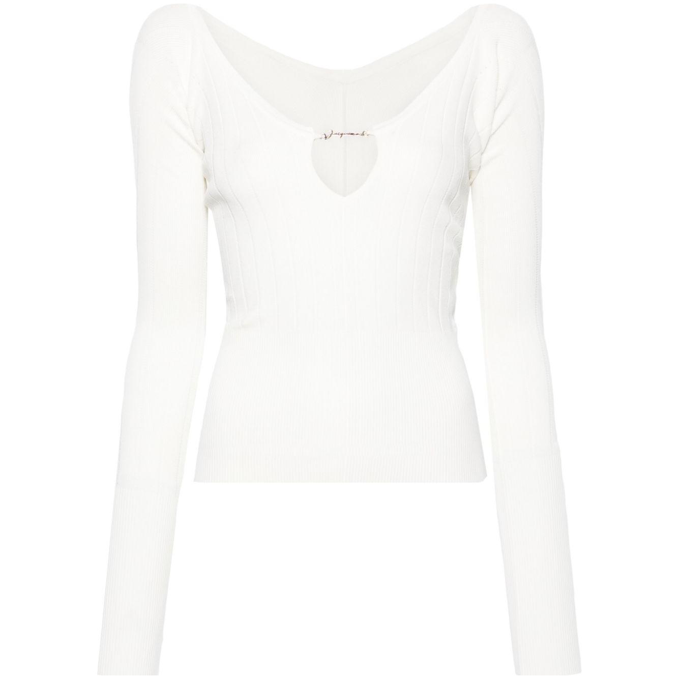 JACQUEMUS Top White Topwear JACQUEMUS White Smoke