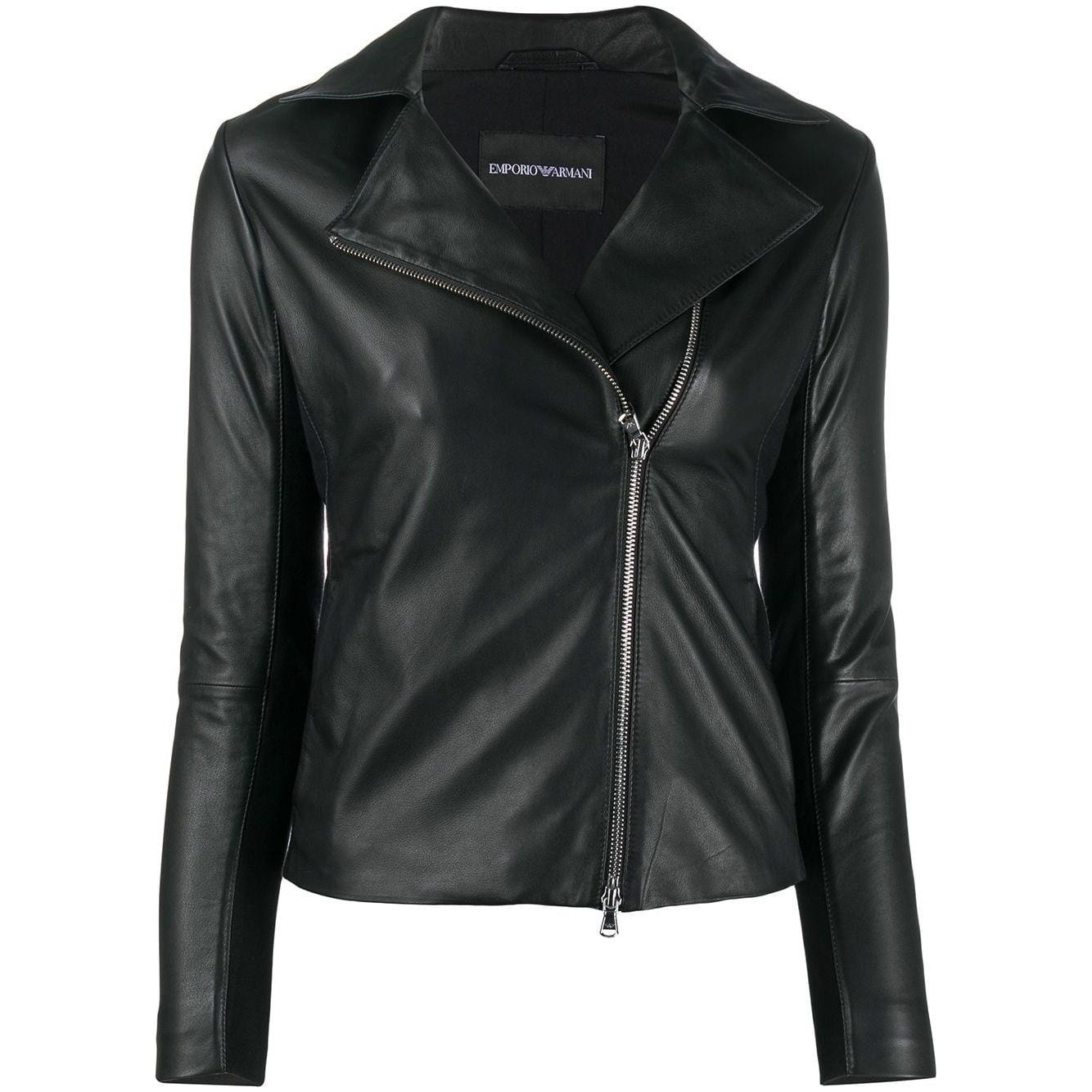 Emporio Armani zipped biker jacket Jackets Emporio Armani Dark Slate Gray
