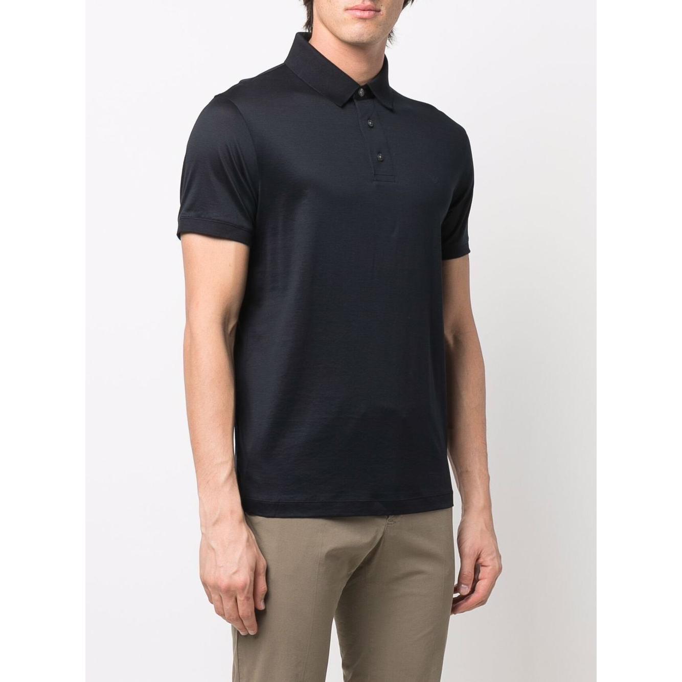 Emporio Armani Logo Polo Shirt Topwear Emporio Armani Antique White