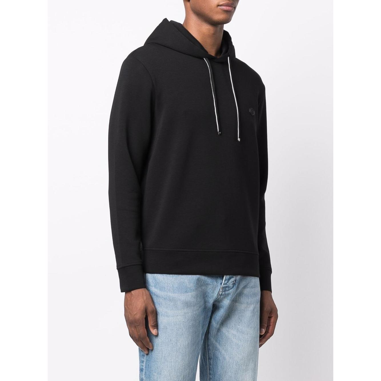 Emporio Armani Hooded sweatshirt with micro logo patch Topwear Emporio Armani Lavender