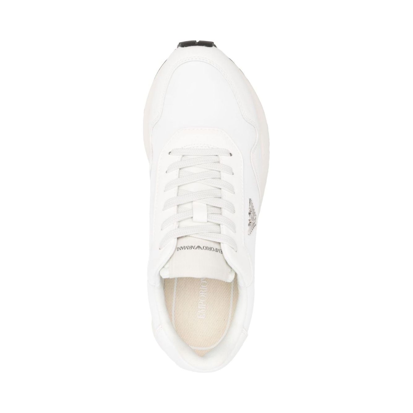 Emporio Armani Sneakers in recycled nylon with details in regenerated saffiano ASV Sneakers Emporio Armani White Smoke