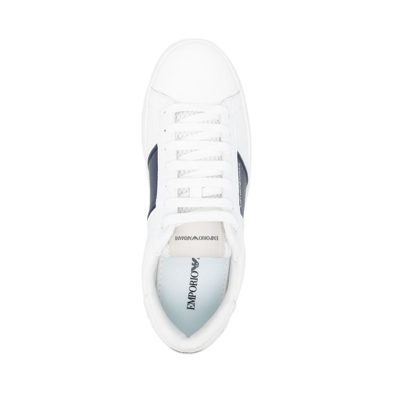 Emporio Armani Leather sneakers with logo detail Sneakers Emporio Armani White Smoke