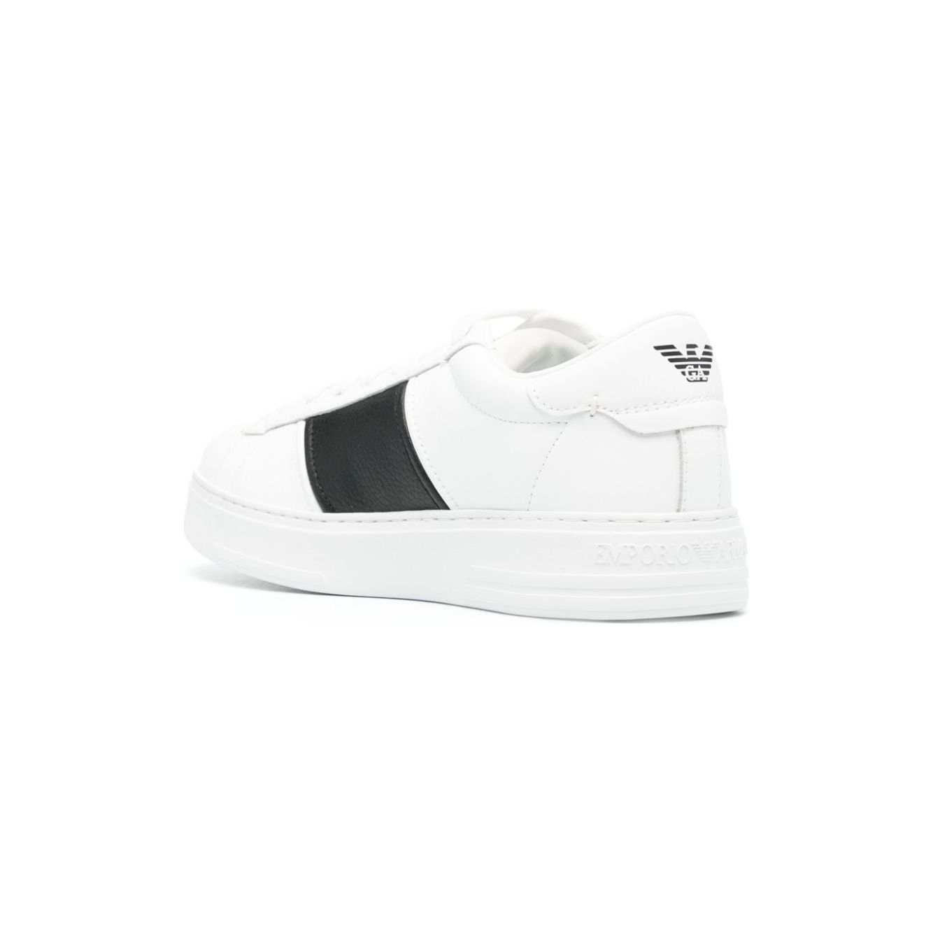 Emporio Armani Leather sneakers with logo detail Sneakers Emporio Armani White Smoke