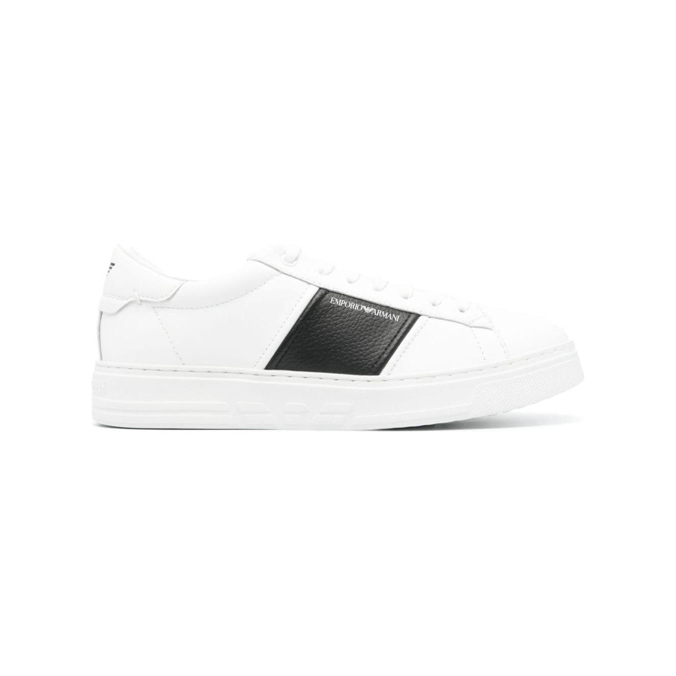 Emporio Armani Leather sneakers with logo detail Sneakers Emporio Armani White Smoke