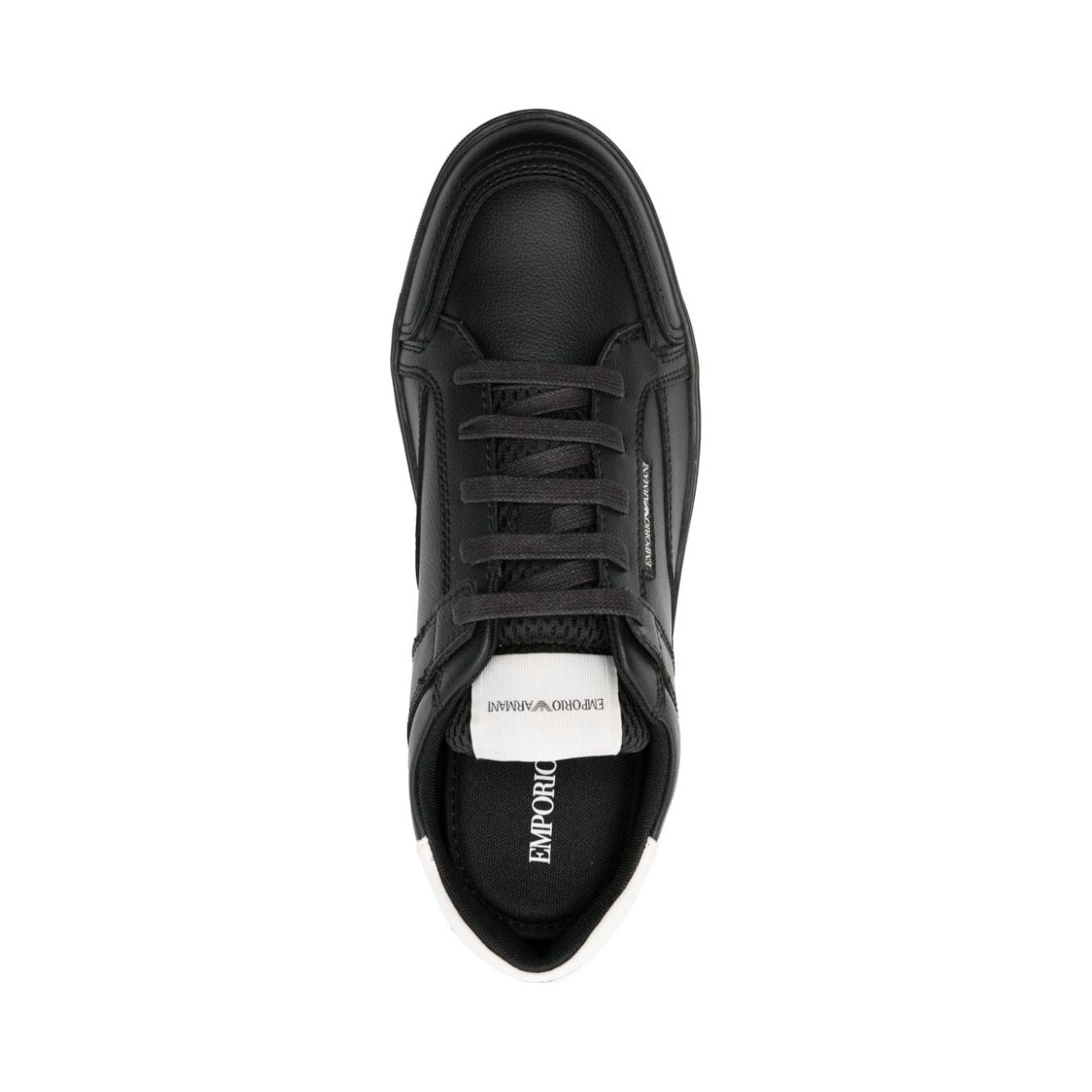 Emporio Armani lace-up leather sneakers Sneakers Emporio Armani Dark Slate Gray