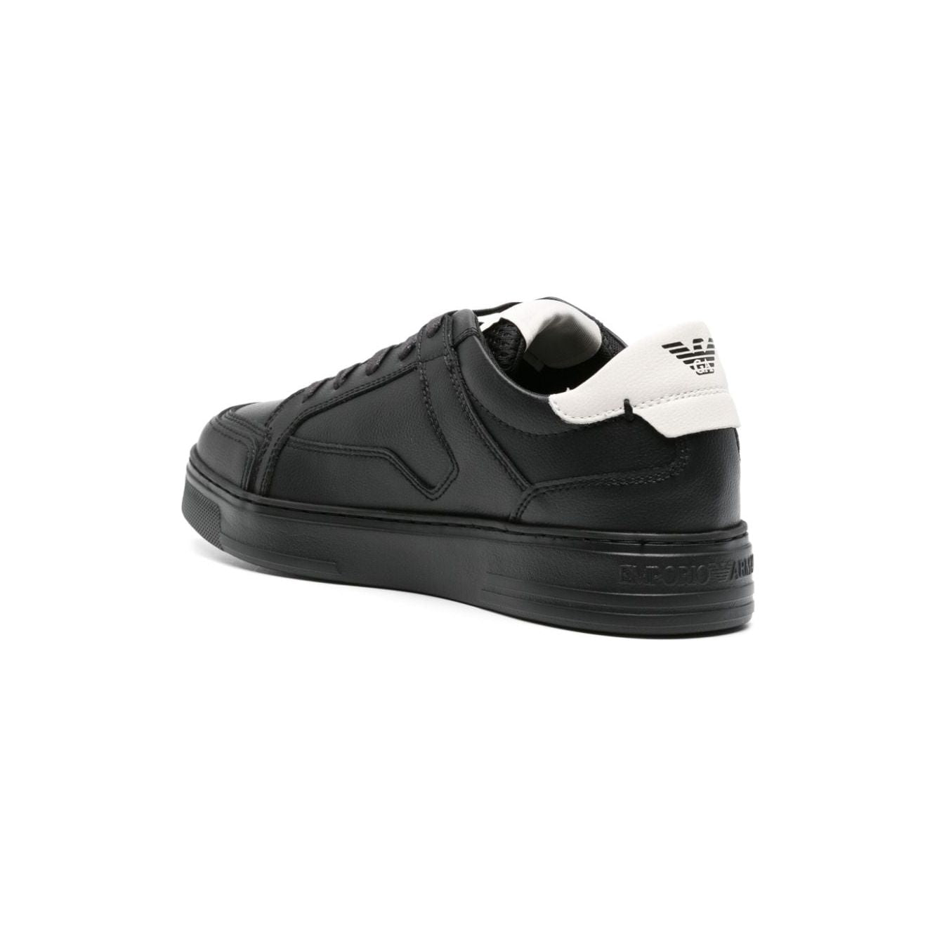 Emporio Armani lace-up leather sneakers Sneakers Emporio Armani Dark Slate Gray
