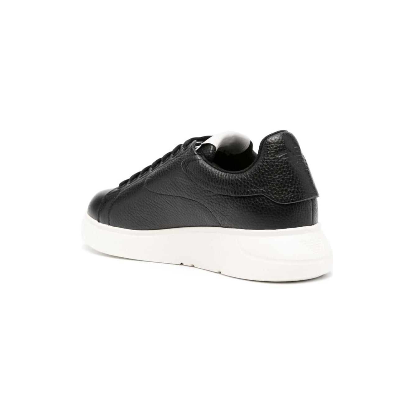 Emporio Armani tumbled leather sneakers Sneakers Emporio Armani Dark Slate Gray