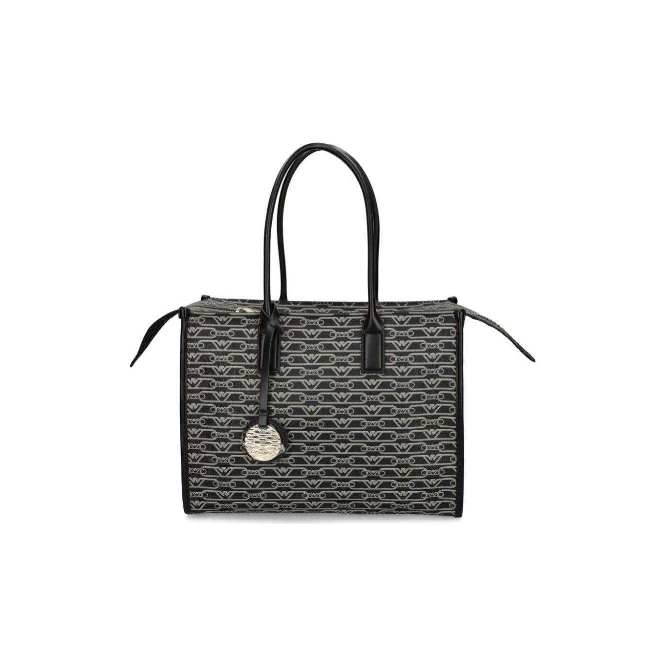 Emporio Armani Jacquard-logo-motif Tote Bag Shopper Emporio Armani Dark Slate Gray