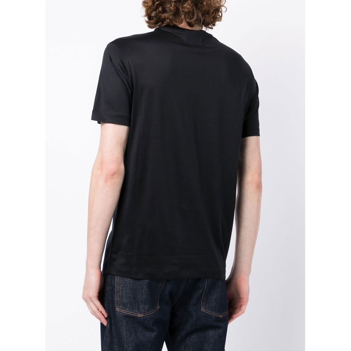 Emporio Armani logo-print Crew Neck T-shirt Topwear Emporio Armani Lavender