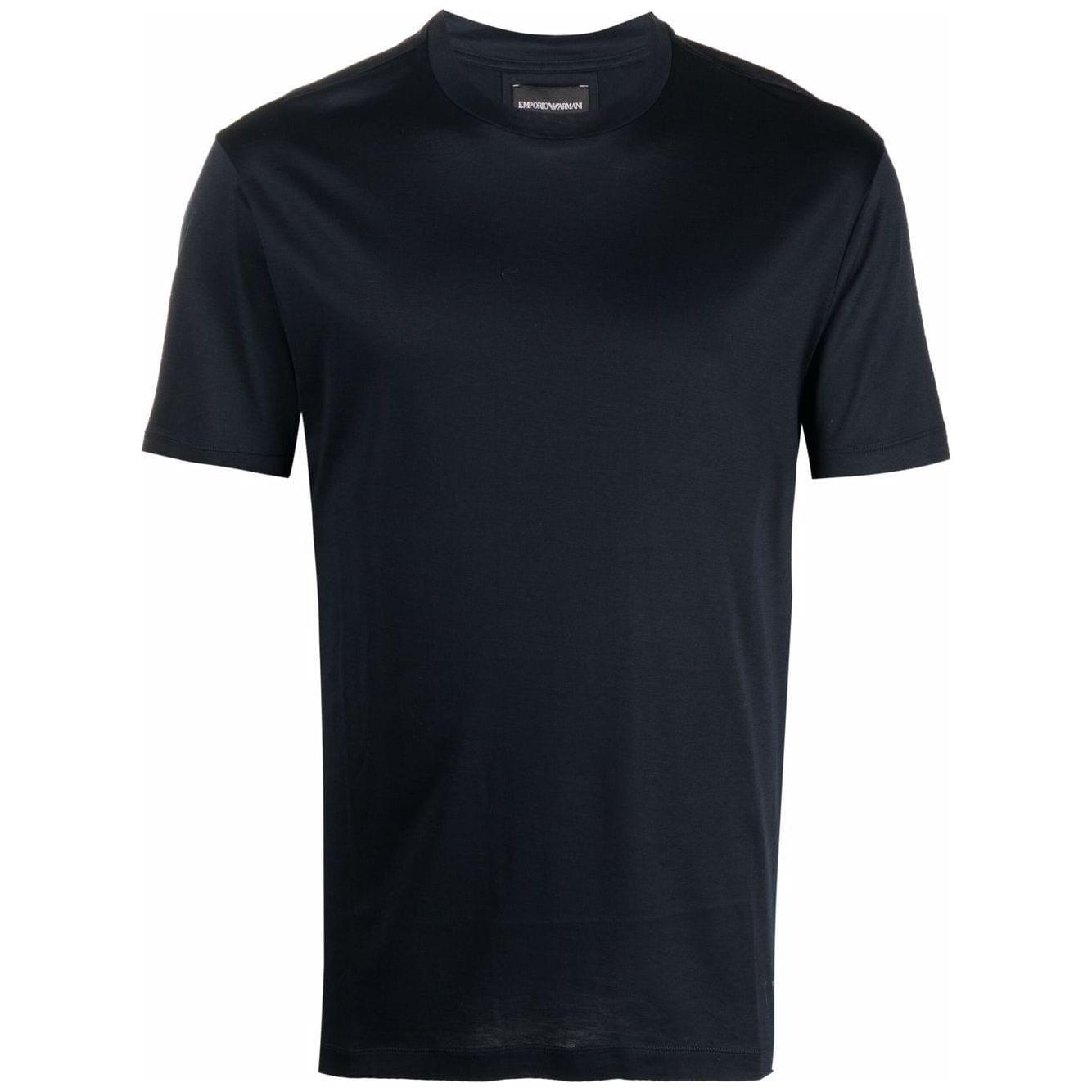 Emporio Armani logo-patch short-sleeve T-shirt Topwear Emporio Armani Black